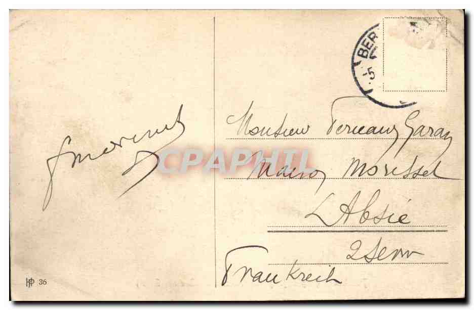Potsdam- Brandenbourg- Haupteingang von Sanssouci (Eisernes Gitter)-CPA — Rückseite