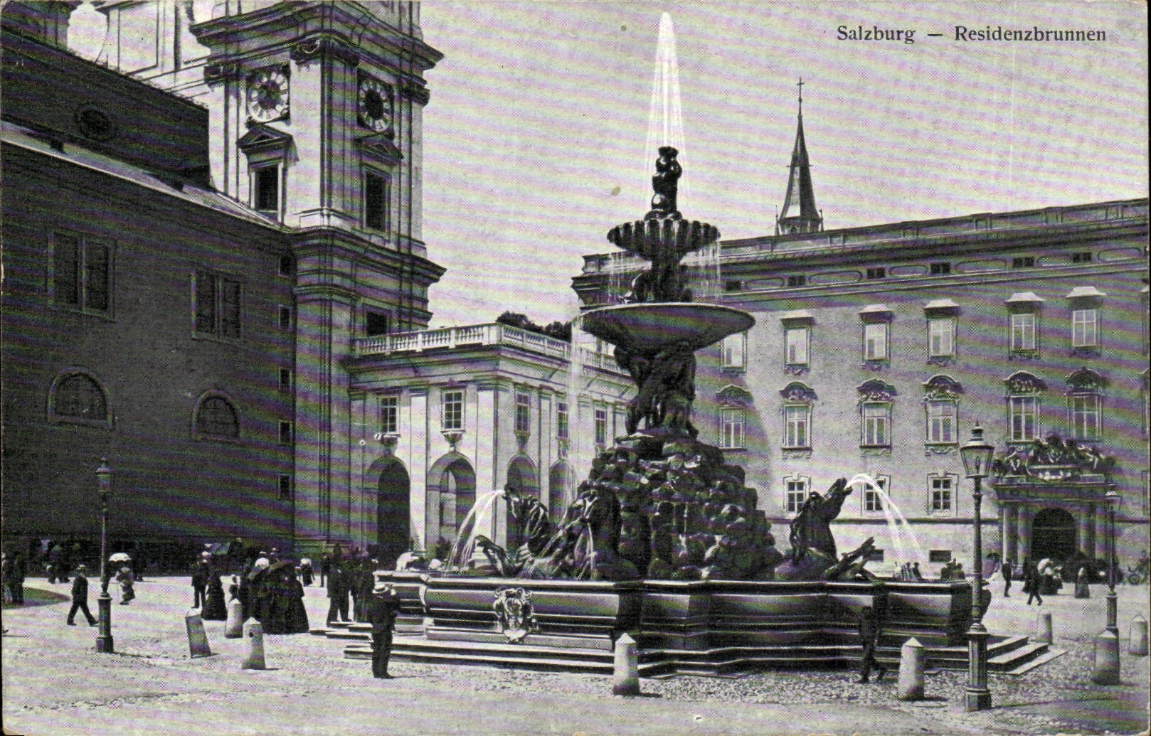 Salzbourg-Salzburg-Austriche- Austria- Residenzbrunnen -CPA