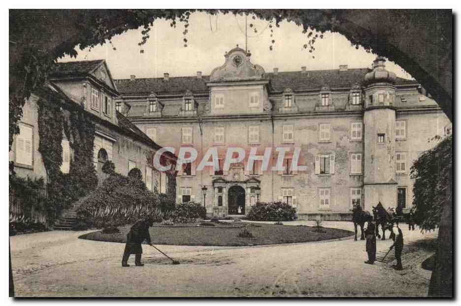 Baden-Baden- Neues Schloss-Schlossportal- CPA