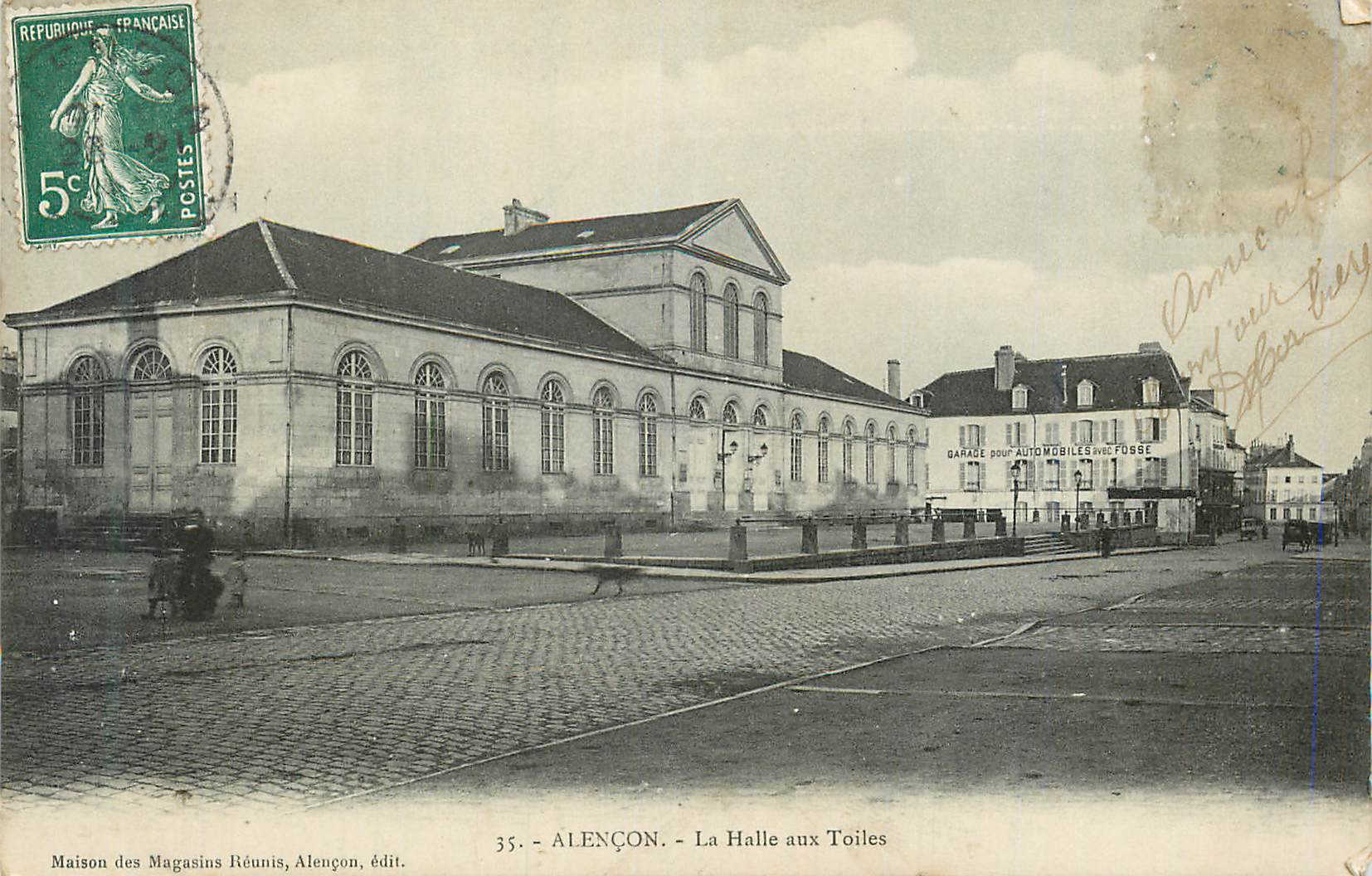 CPA Alencon la Halle aux Toiles