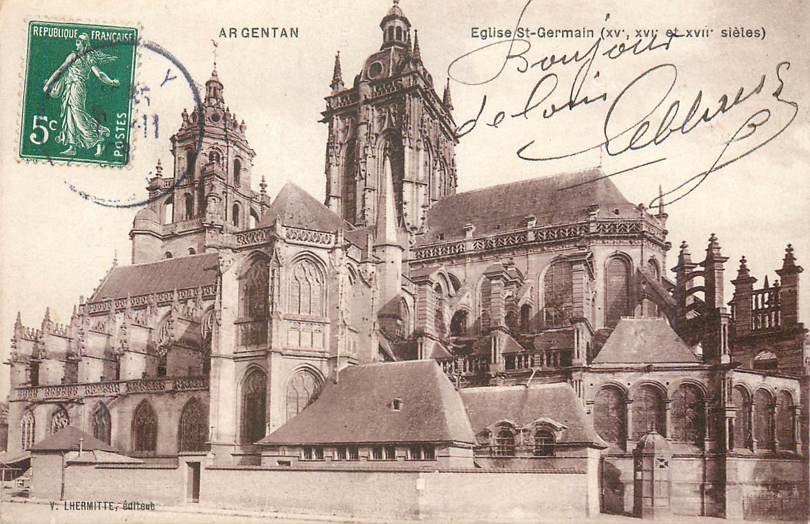 CPA Argentan Eglise St Germain (XVe XVIe et XVIIe siecles)