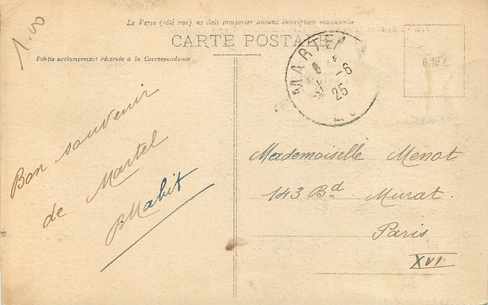 Gorges d'Autoire — Environ de St-Céré (Lot) — Éditeur Cés Docq, Cahors, n°122 — Rückseite