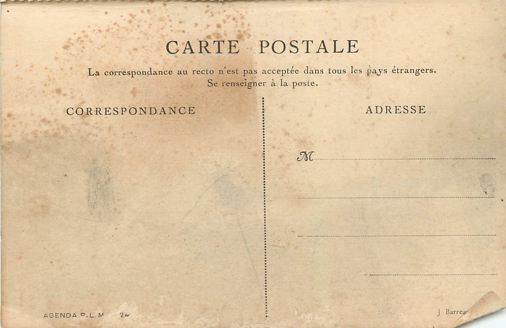 CPA Dauphine Vallouise et les Boeufs Rouges — Rückseite