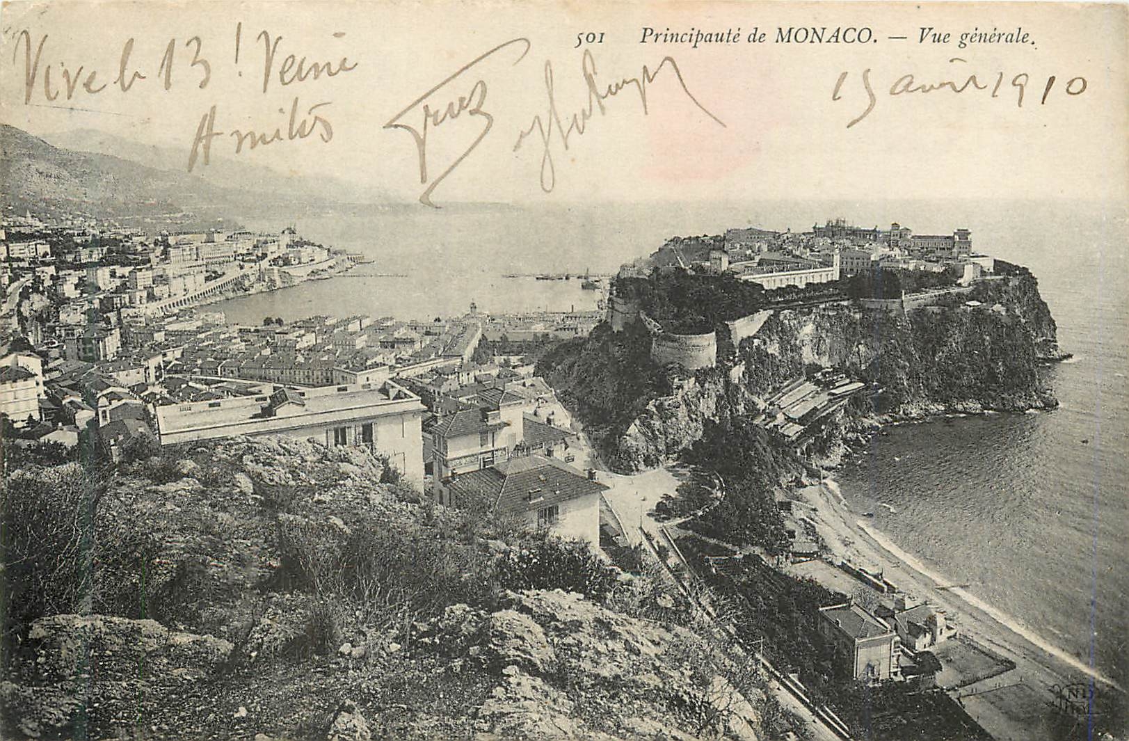 CPA Principaute de Monaco vue Generale
