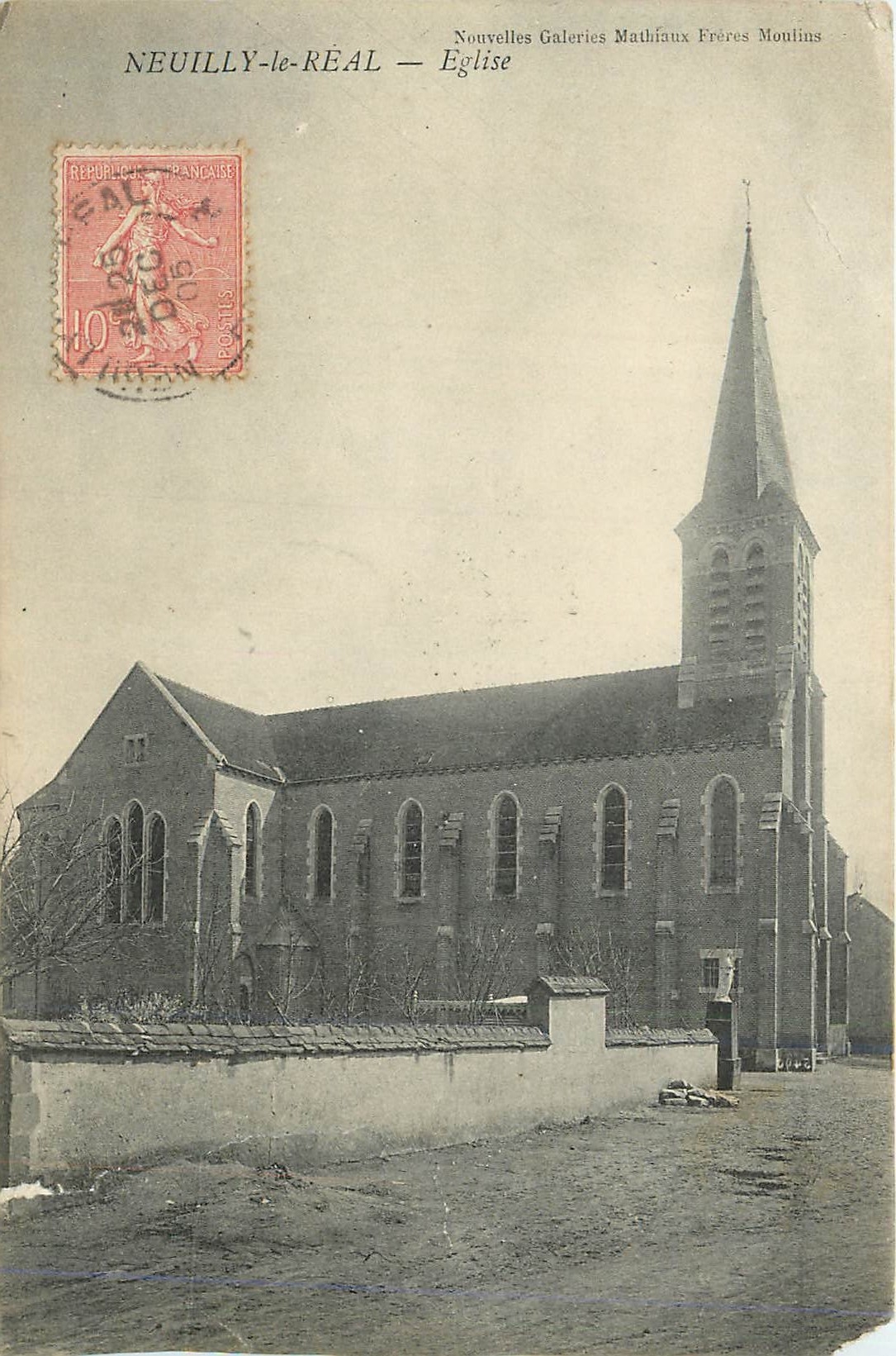 CPA Neuilly le Real Eglise