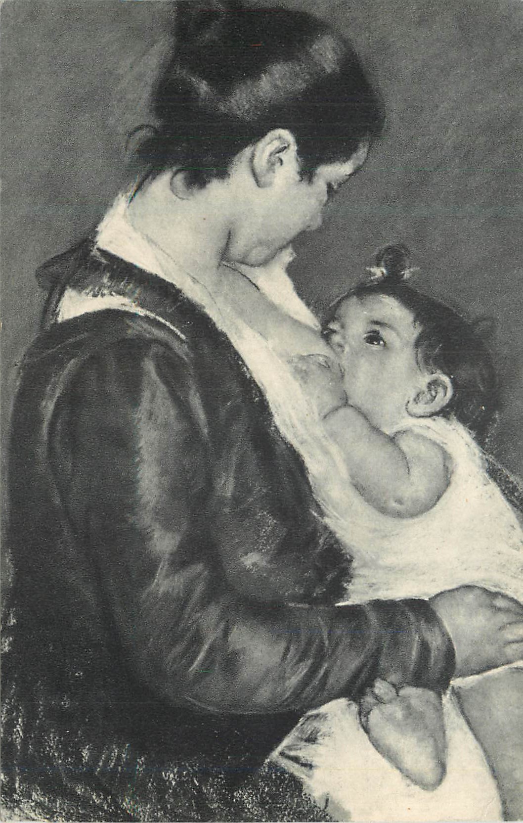 CPA Mary Cassatt Mere Allaitant son Enfant Collection de Madame d'Alayer de Costemore d'Arc