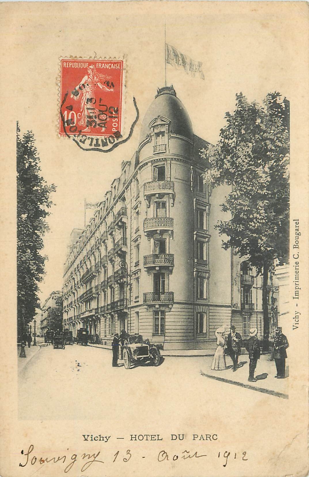 Vichy — HOTEL DU PARC — Imprimerie C. Bougarel