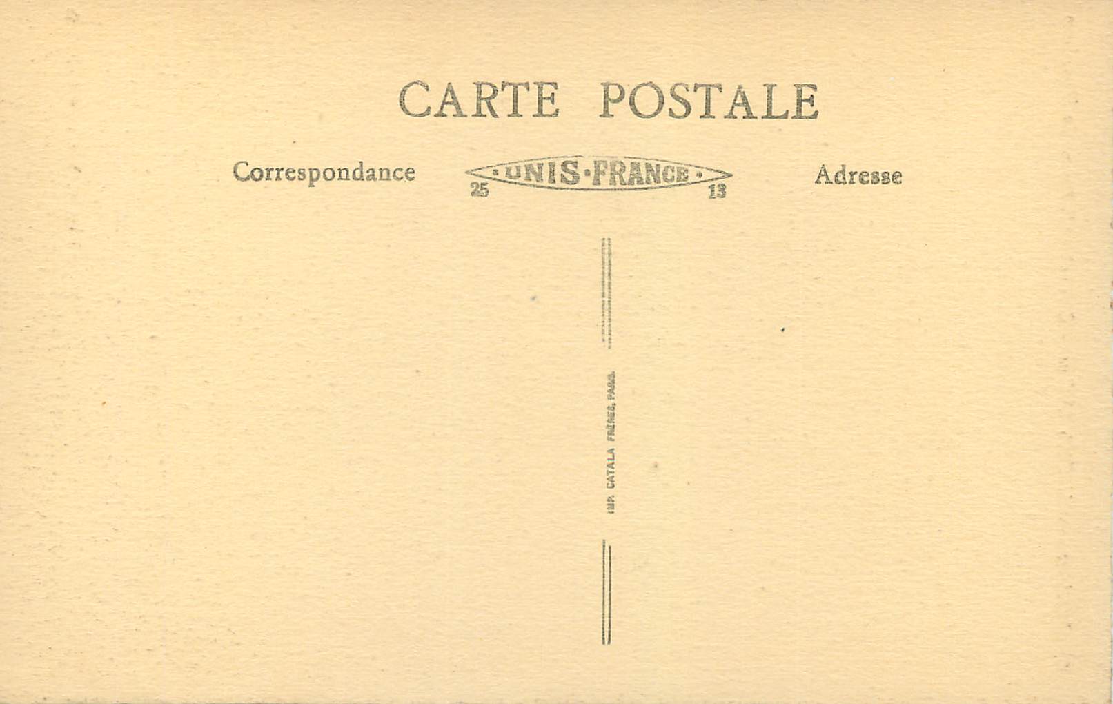 CPA Environs de Vichy (Allier Busset Chateau de Bourbon — Back