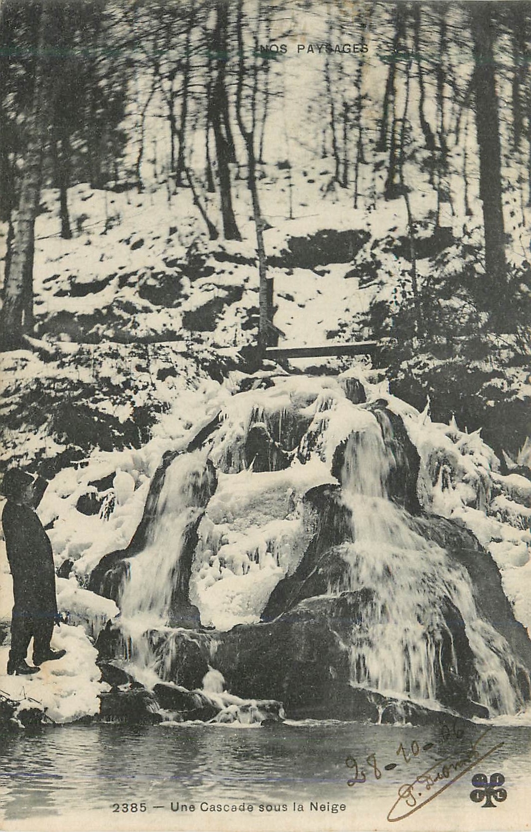 CPA Nos Paysages Une Cascade Sous la Neige