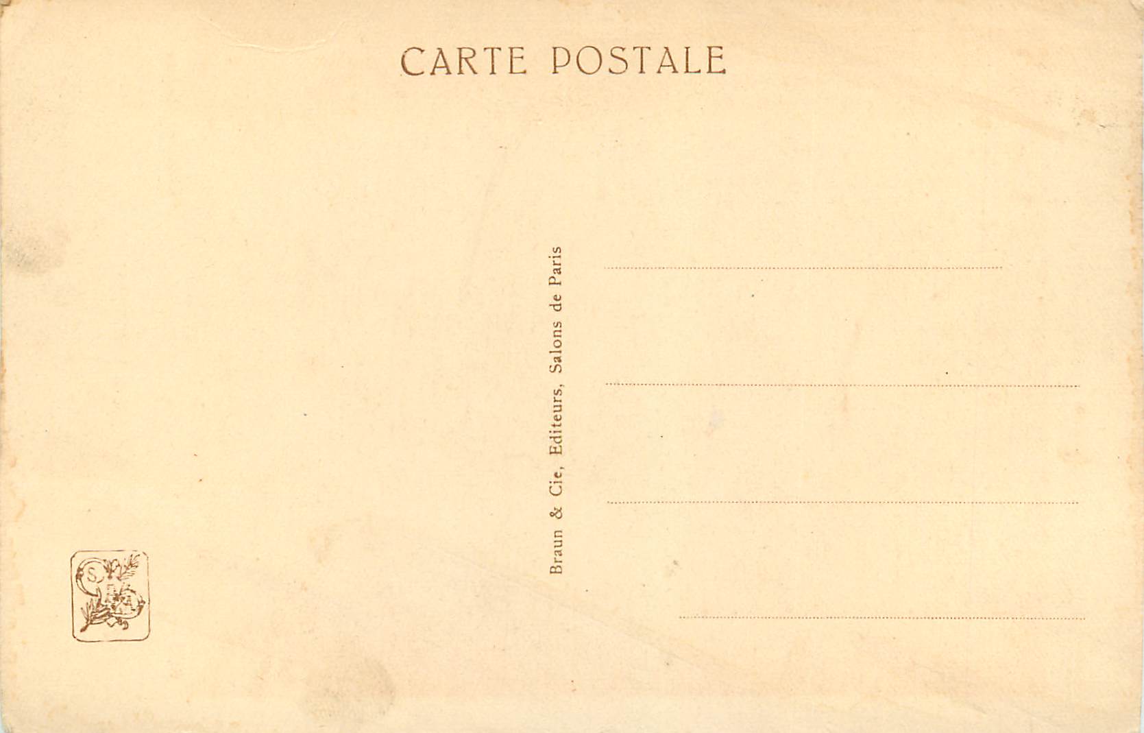 CPA Une Quete Fructueuse Chocarne Moreau — Rückseite