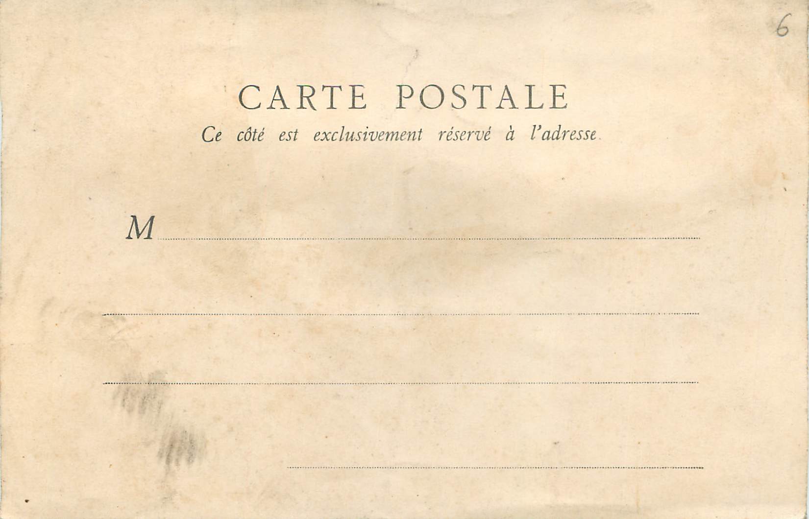 CPA Exposition Universelle de 1900 La Grande Salle des Fetes — Rückseite
