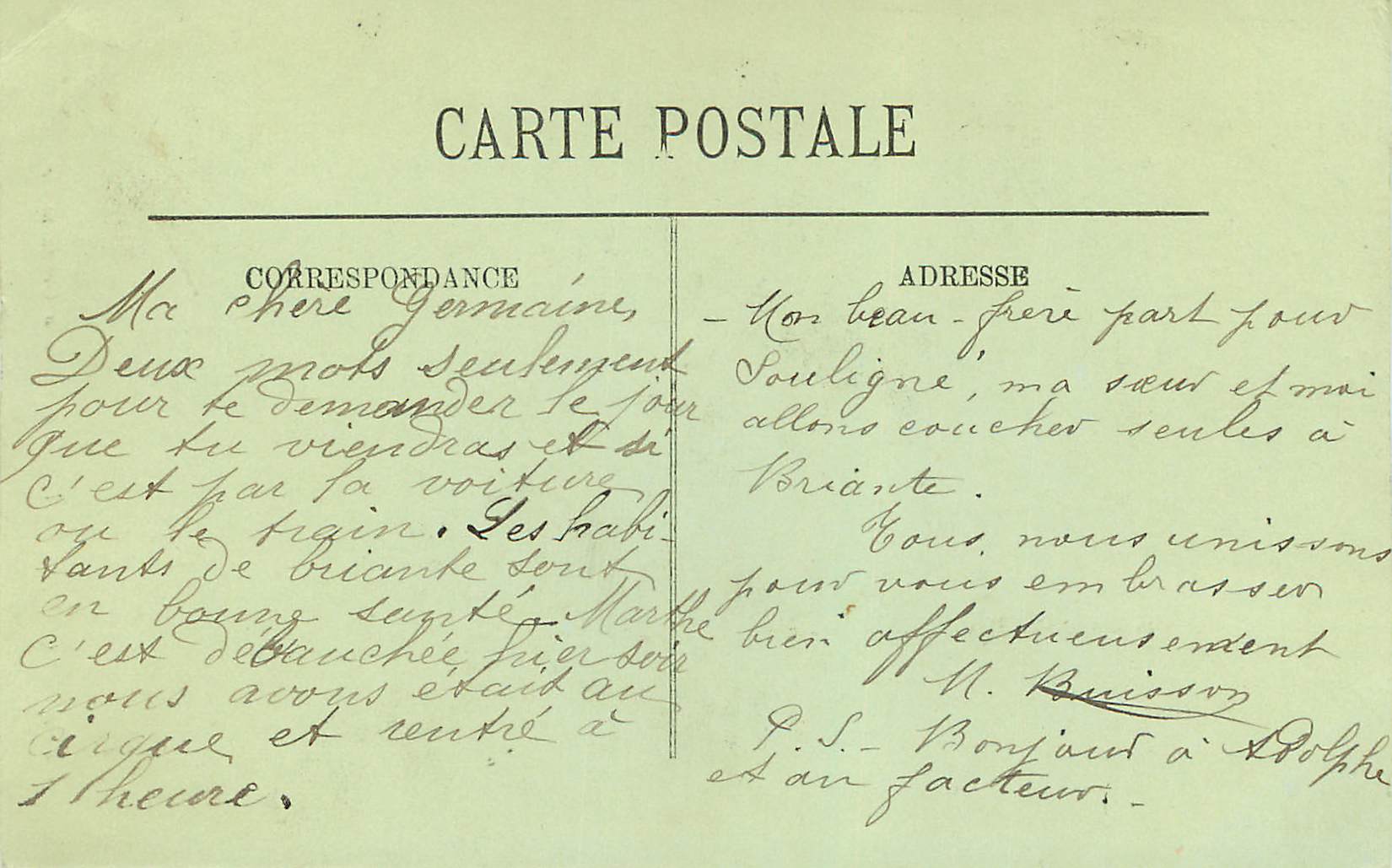 CPA Alencon La Vieille Tour de la Gendarmerie — Rückseite