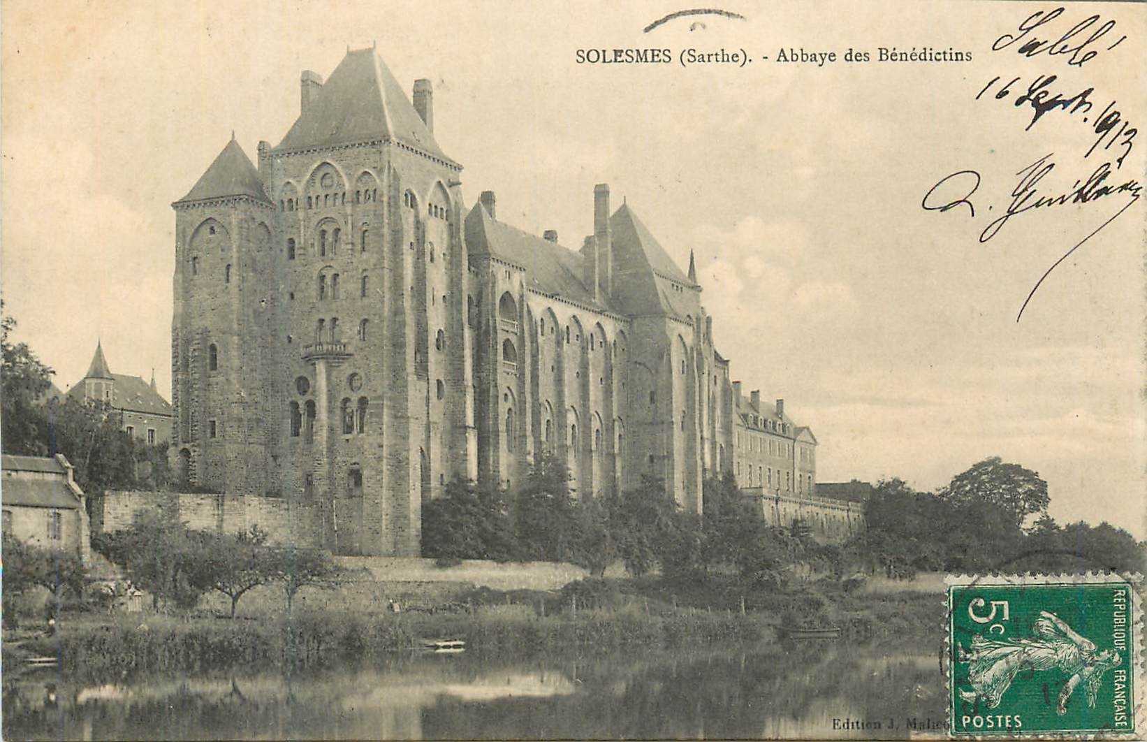 CPA Solesmes (Sarthe) Abbaye des Benedictins