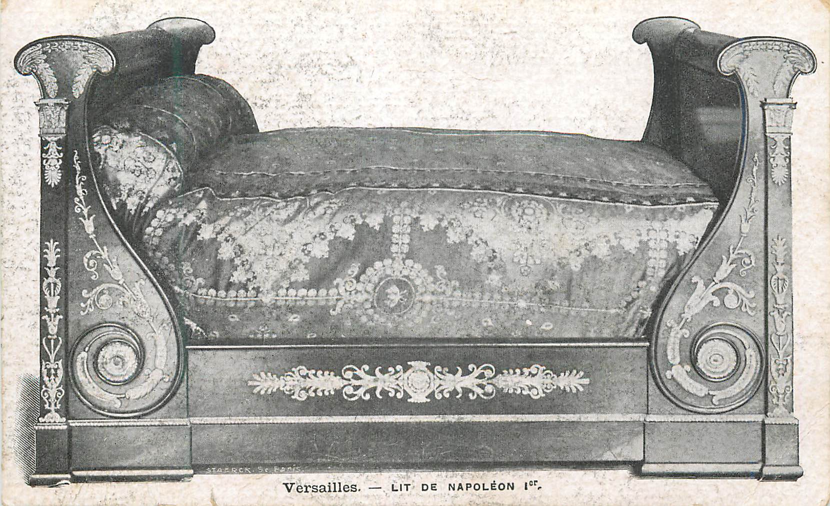 CPA Versailles Lit de Napoleon Ier