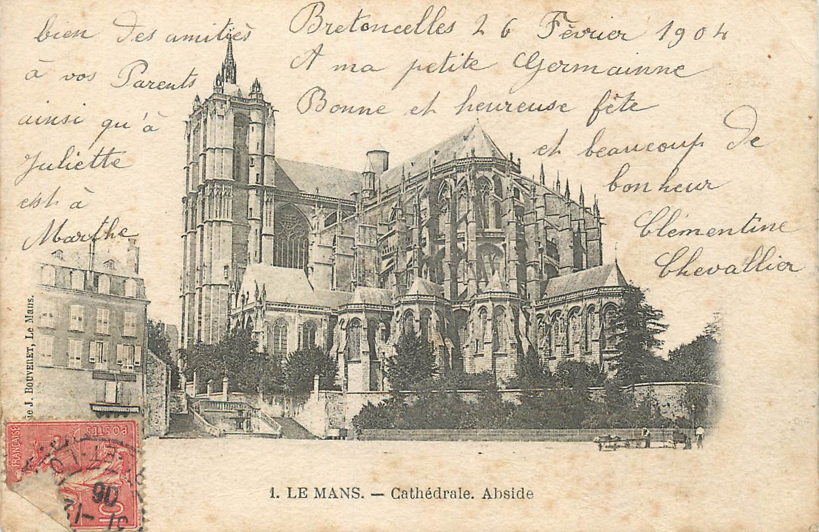 CPA Le Mans Cathedrale Abside