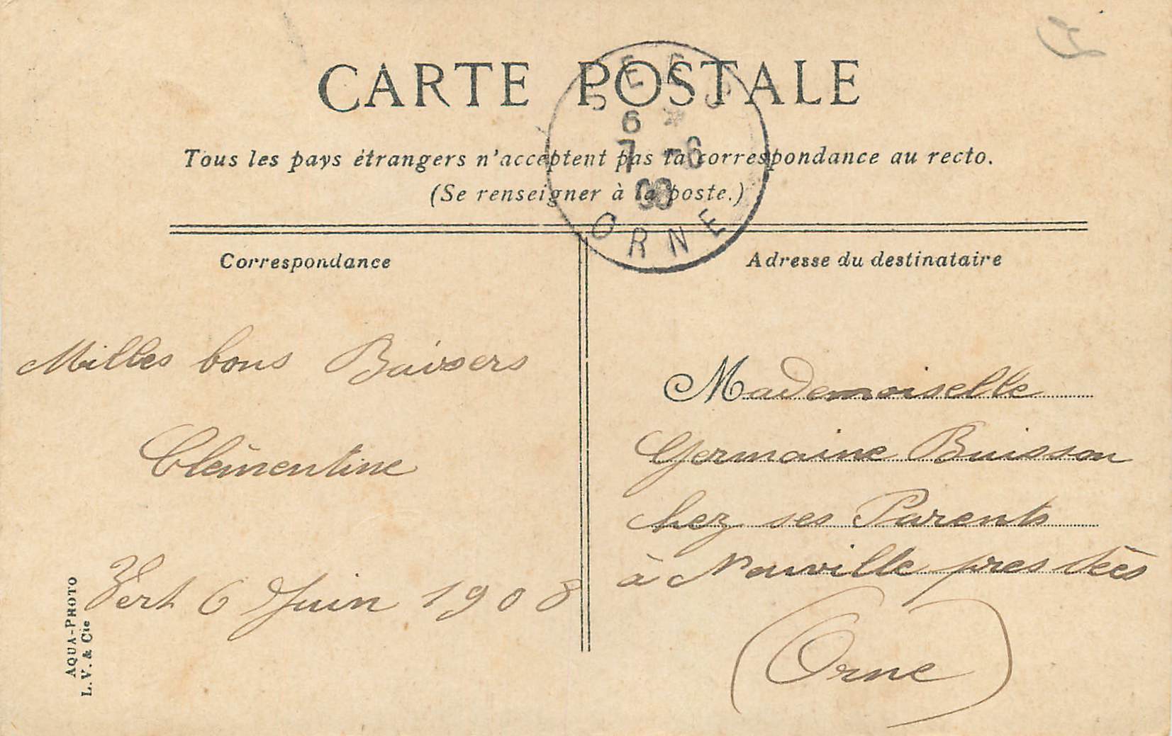 CPA Le Mans Maison Dite de la Reine Berengere Le Cloitre — Rückseite