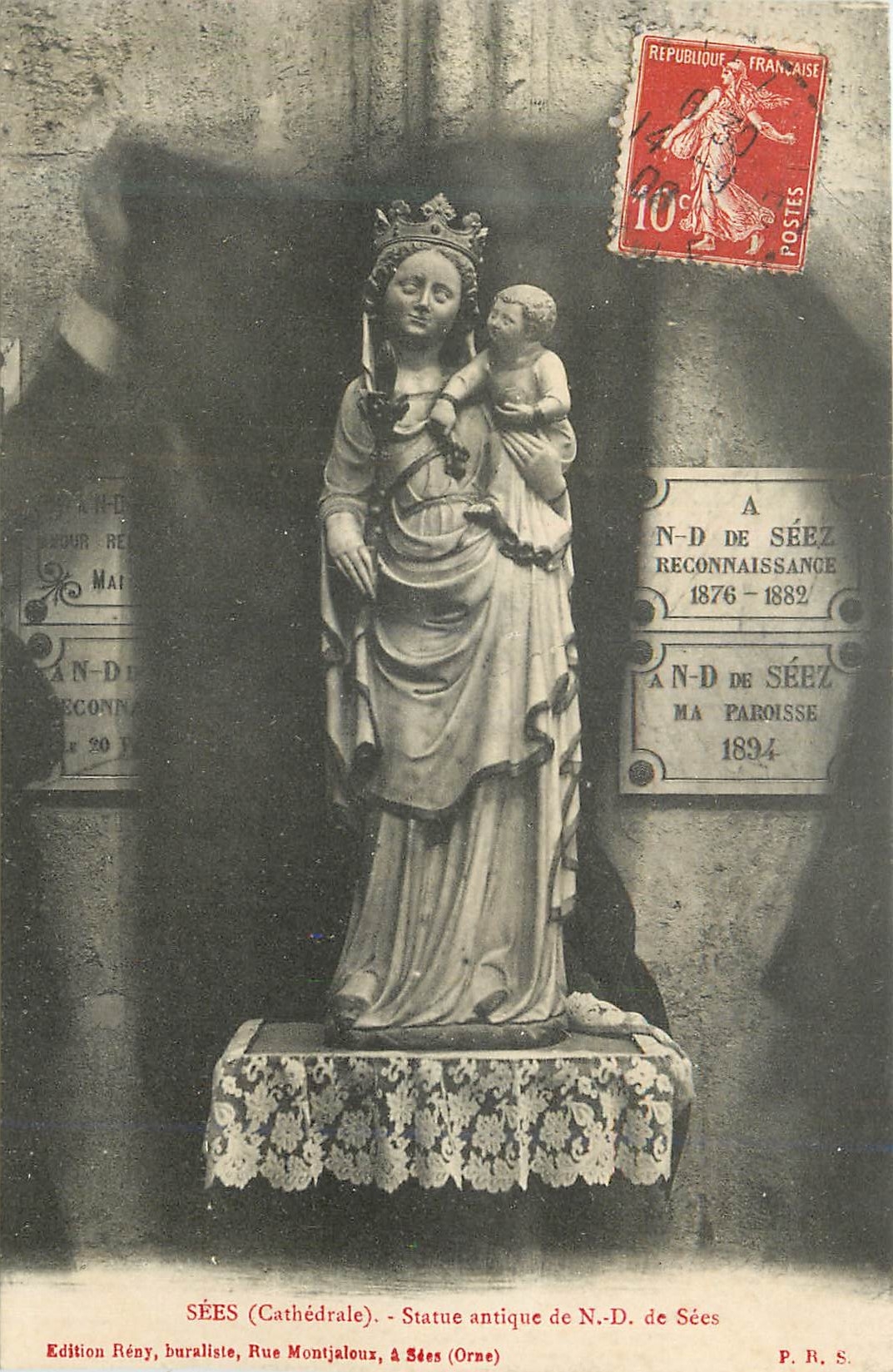 CPA Sees (Cathedrale) Statue Antique de N D de Sees