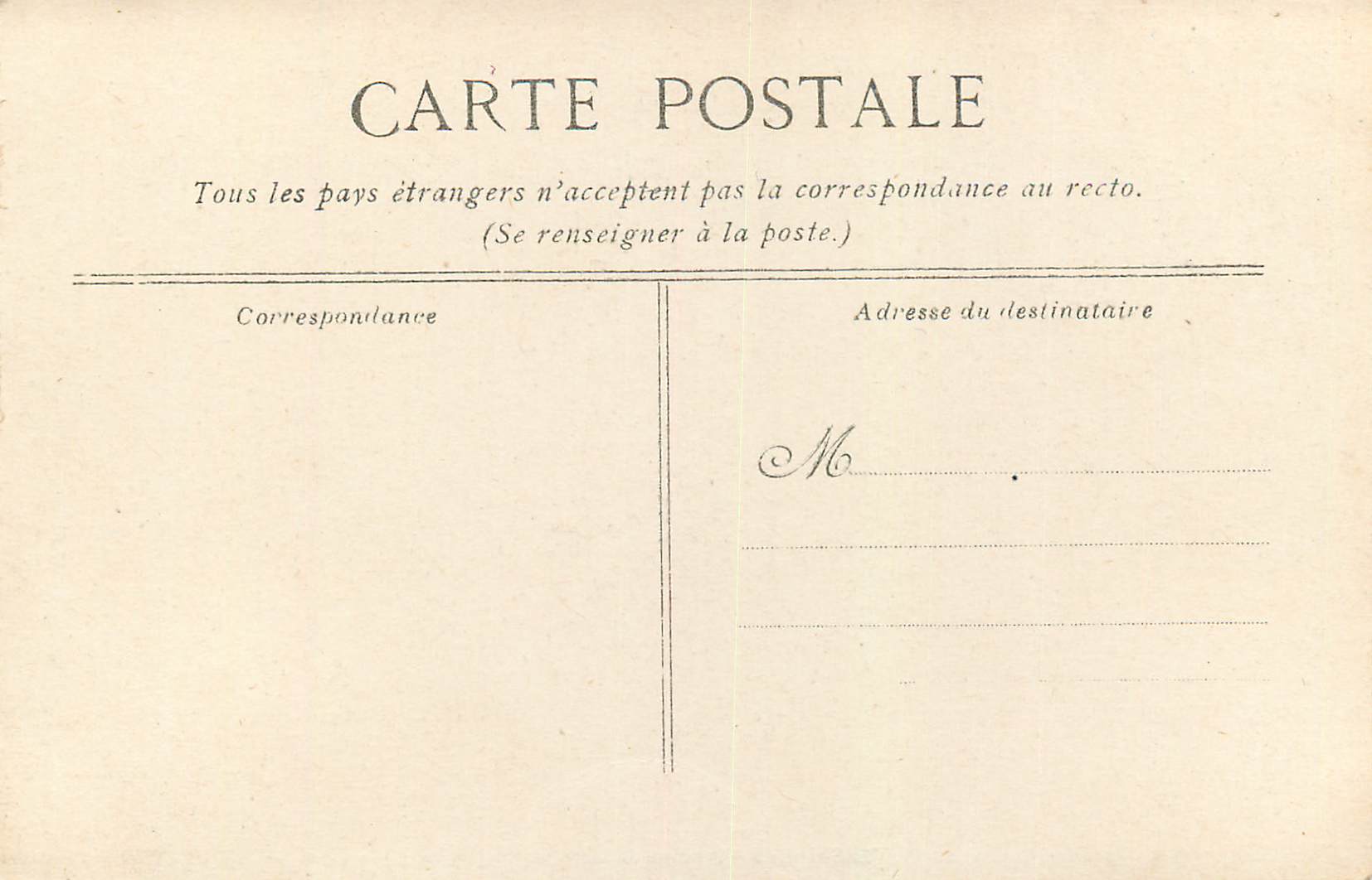 CPA Versailles Voiture du Sacre de Charles X — Verso