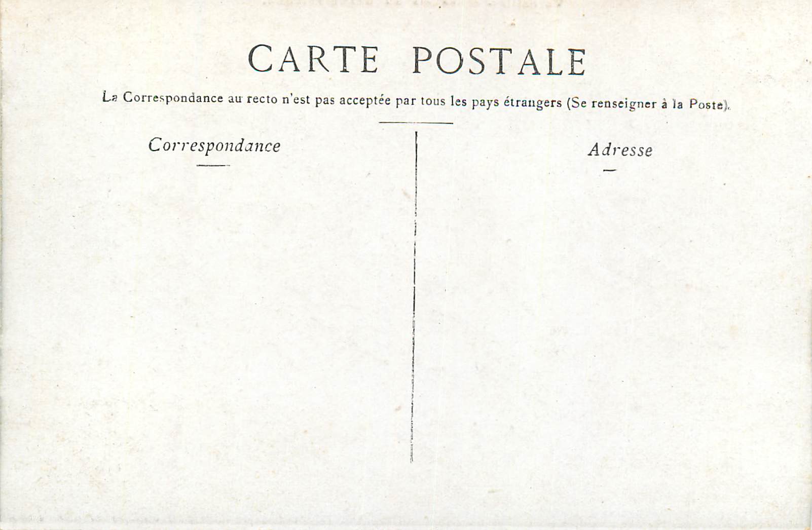 CPA Versailles Palais du Grand Trianon — Verso