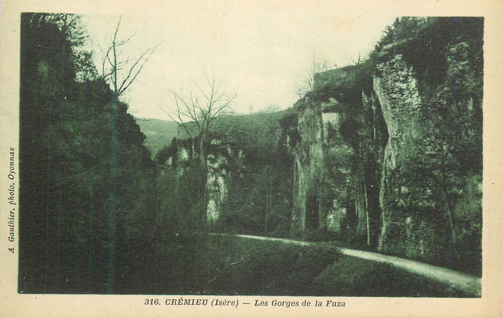 CPA Cremieu (Isere) Les Gorges de la Fuza