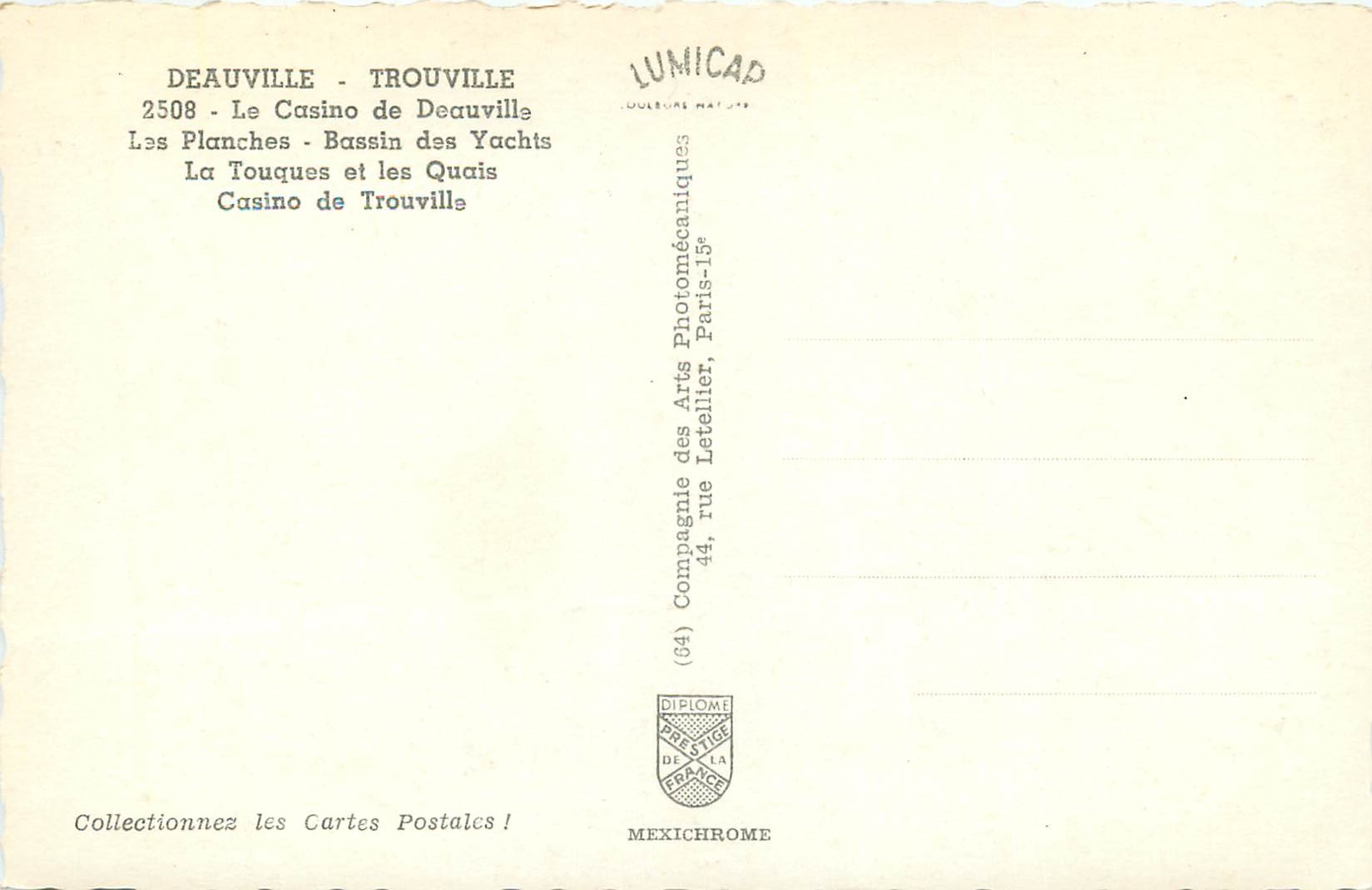 Deauville - Trouville — vue composite — Lumicad — Verso