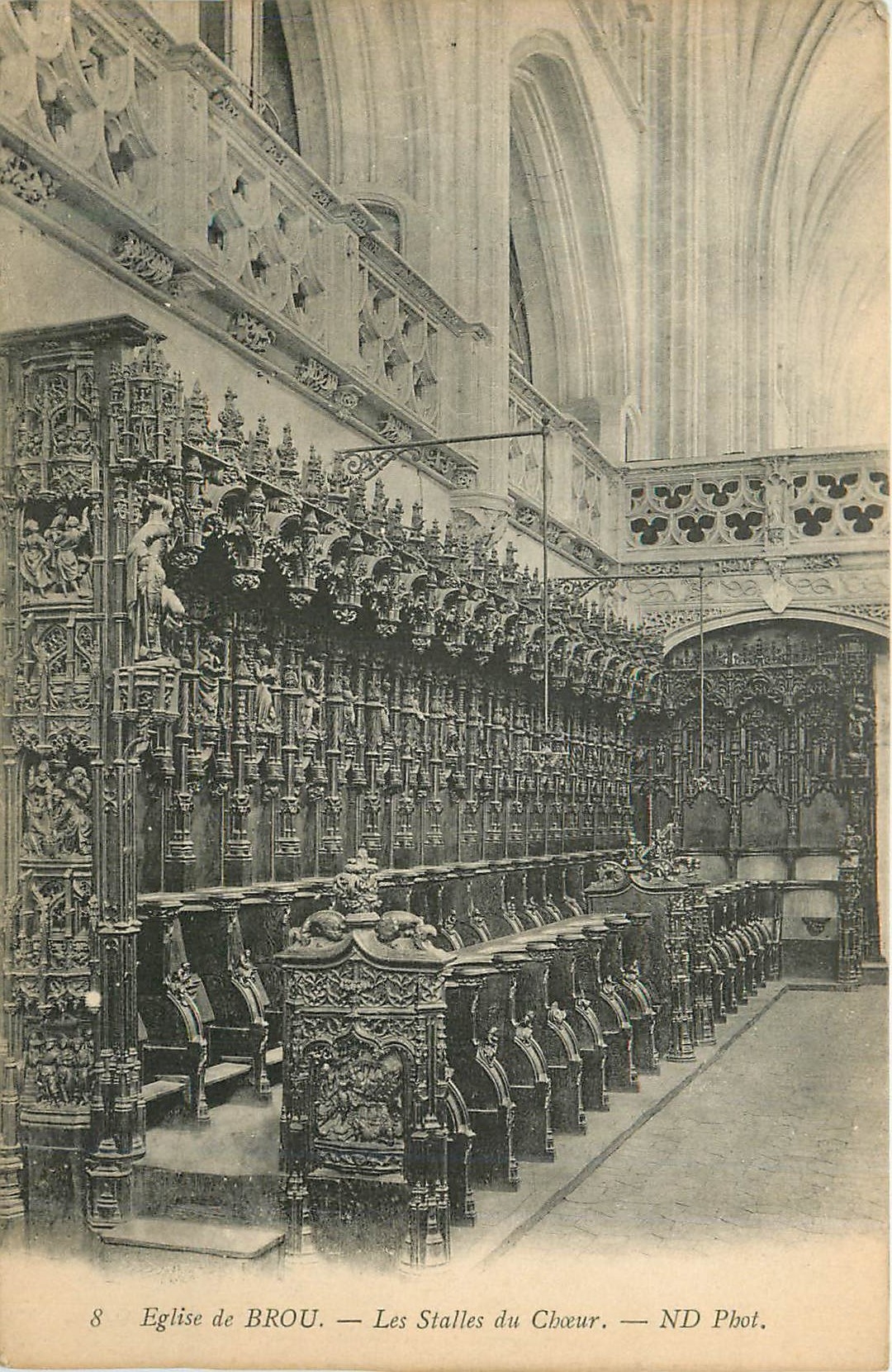 CPA Eglise de Brou Les Stalles du Choeur