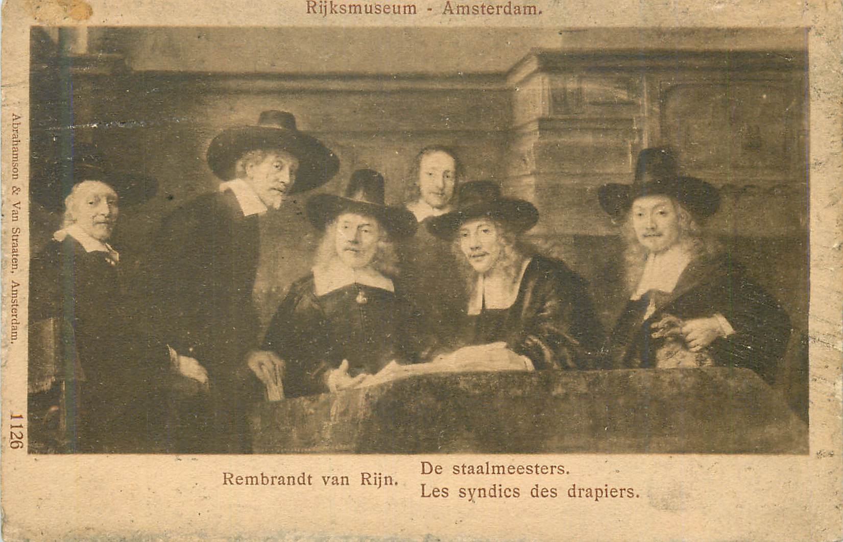 CPA Rijksmuseum Amsterdam Rambrandt Van Rijn Les Syndics des Drapiers