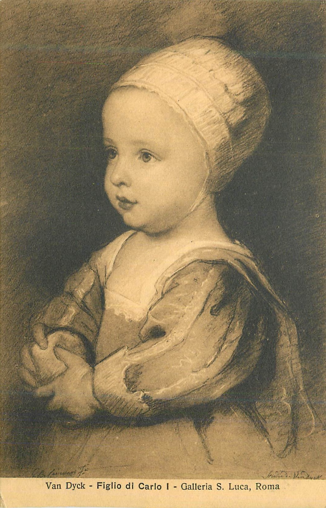 CPA Van Dyck Figlio di Carlo I Galleria S Luca Roma