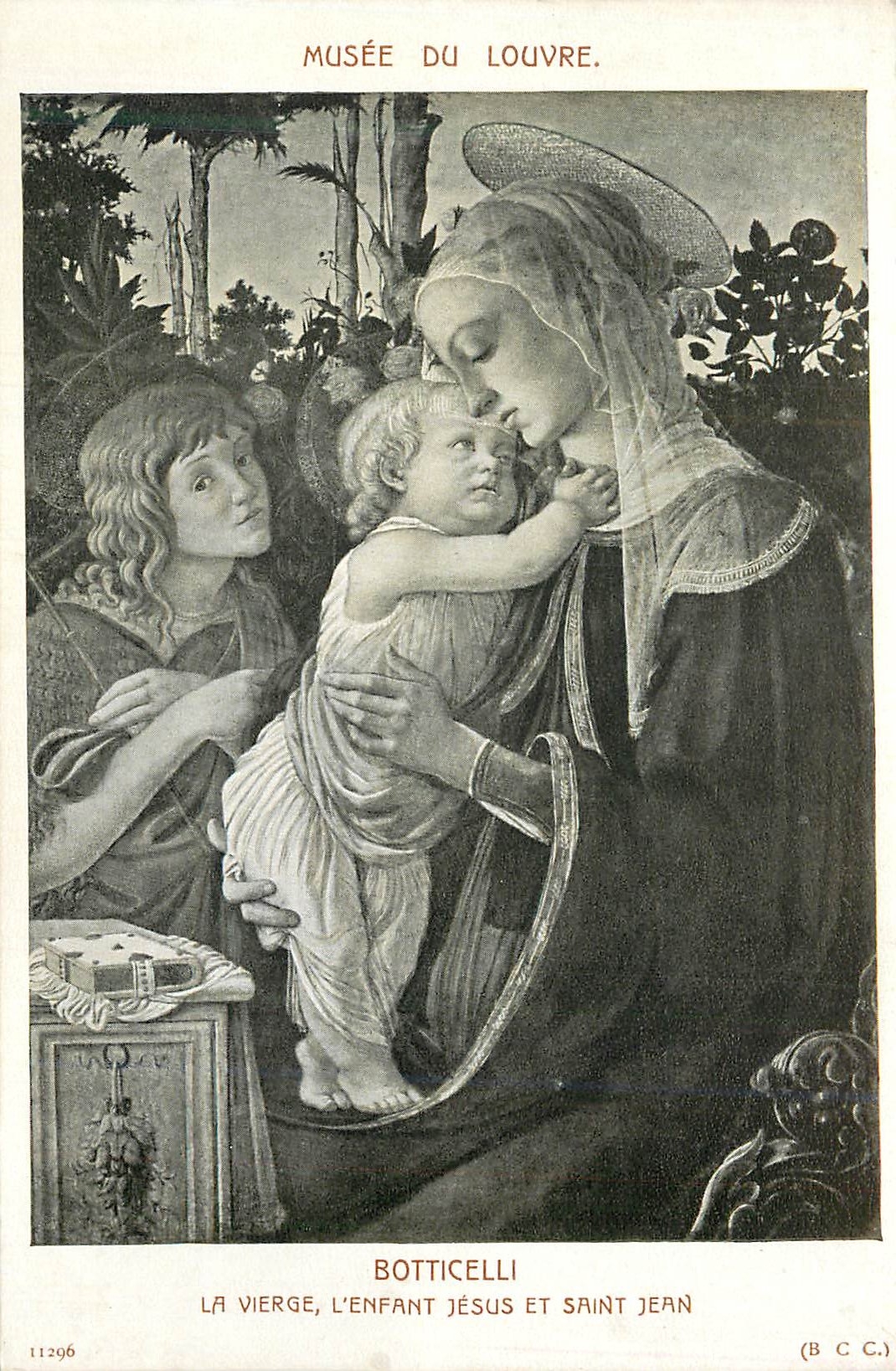 CPA Musee du Louvre Boutticelli La Vierge L'Enfant Jesus et Saint jean