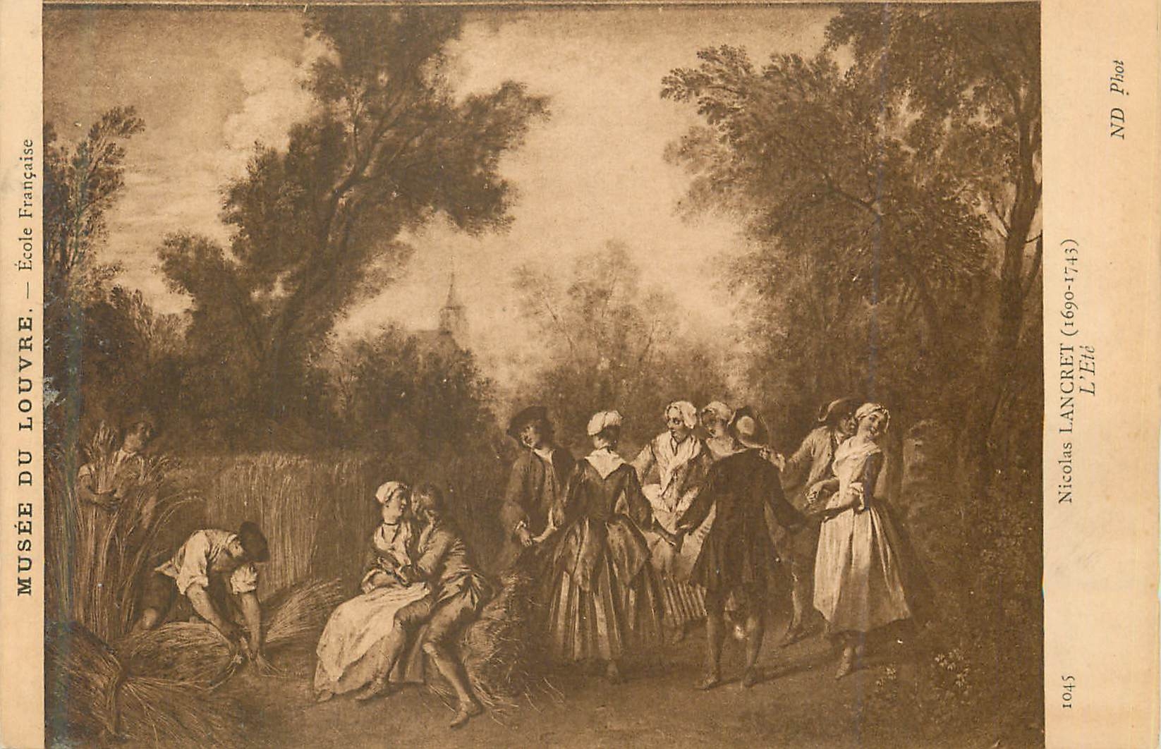CPA Musee du Louvre Ecole Francaise Nicolas Lancret (1690 1743) L'Ete