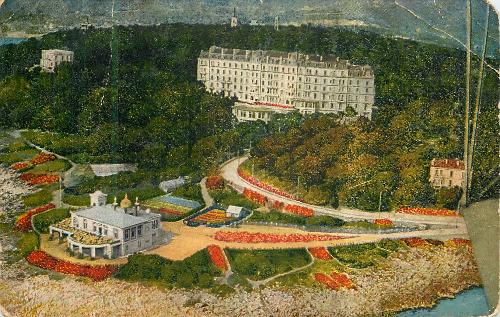CPA Menton Cap Martin Le Grand Hotel du Cap et le Pavillon (Vue Prise en Aeroplane)