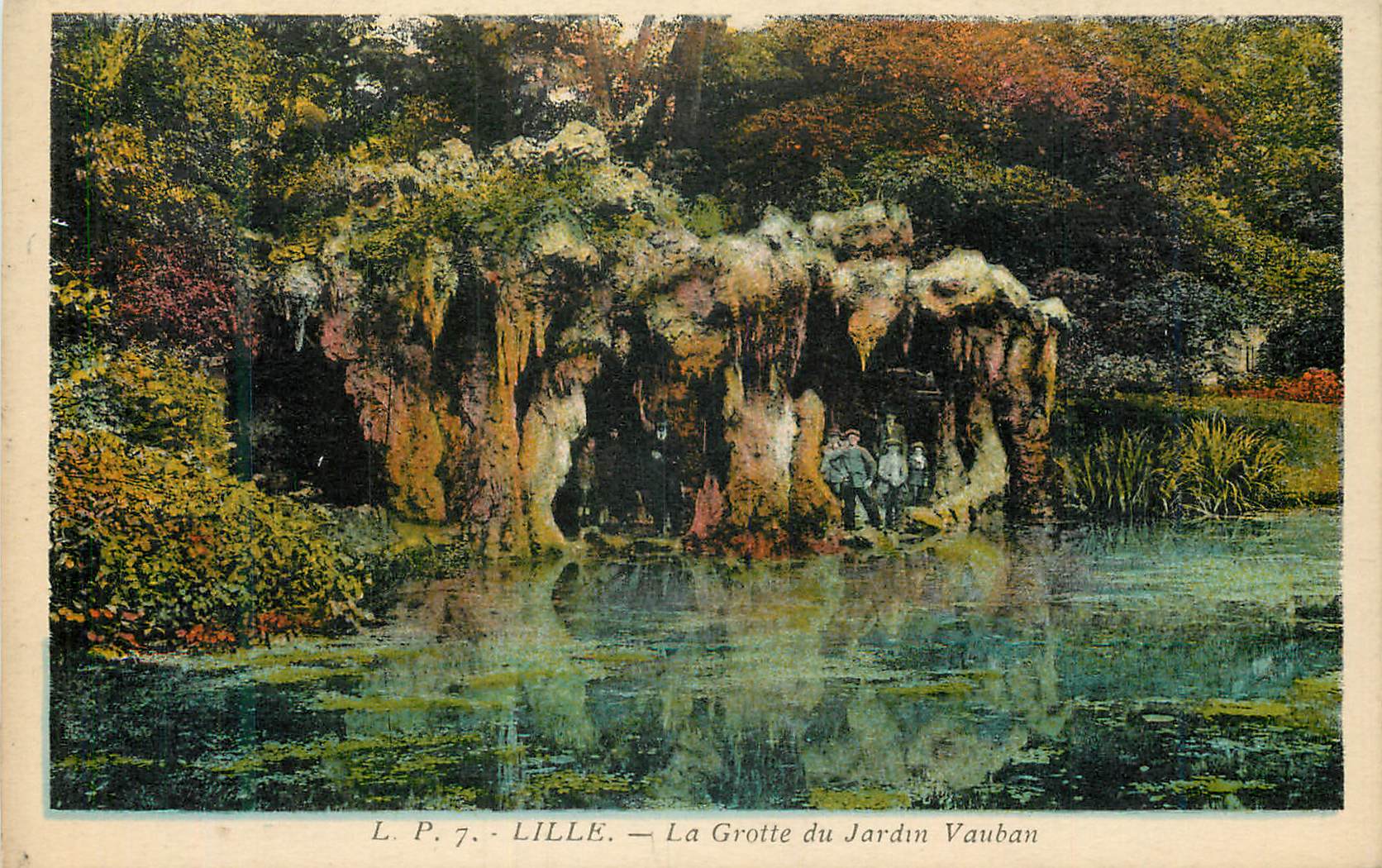 CPA Lille La Grotte du Jardin Vauban