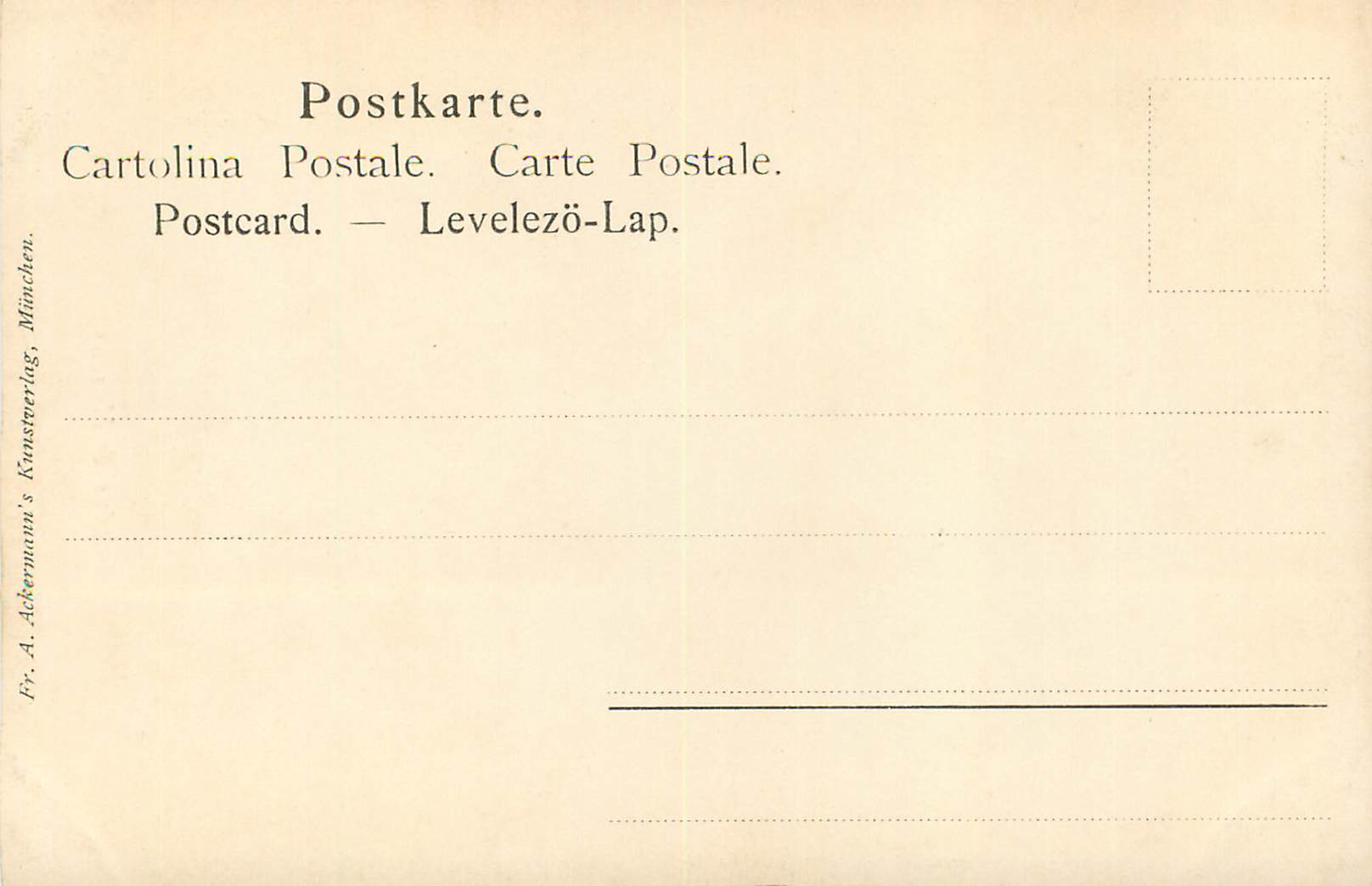 CPA A Durer Paulus Marcus Munchen — Verso