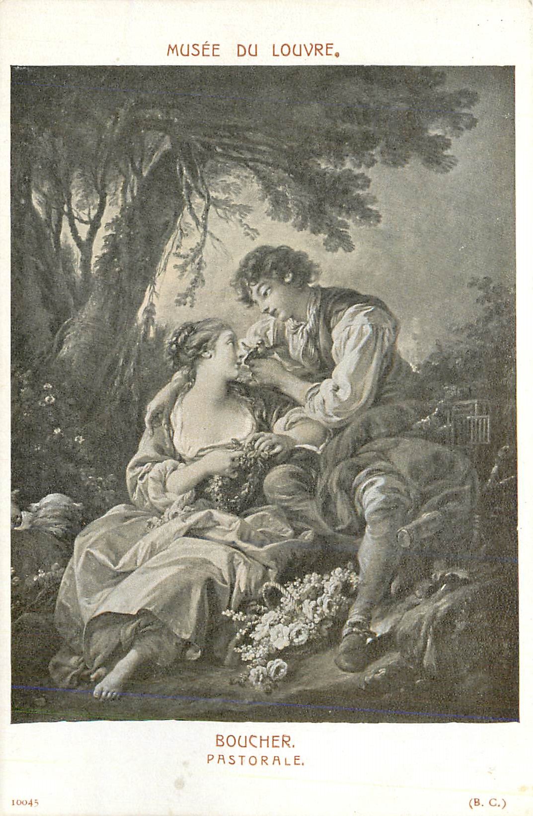 CPA Musee du Louvre Boucher Pastorale