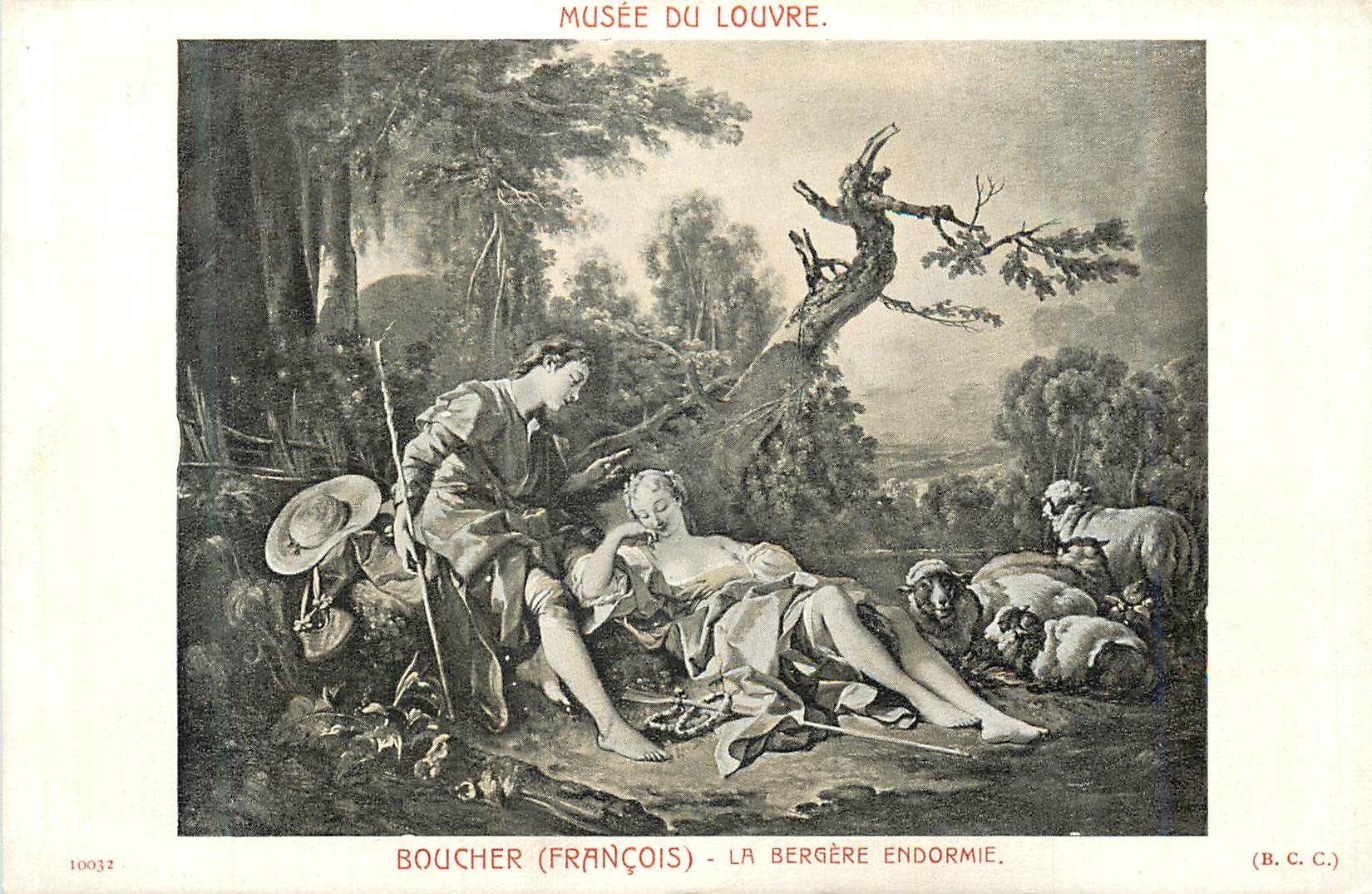 CPA Musee du Louvre Boucher (Francois) La Bergere Endormie
