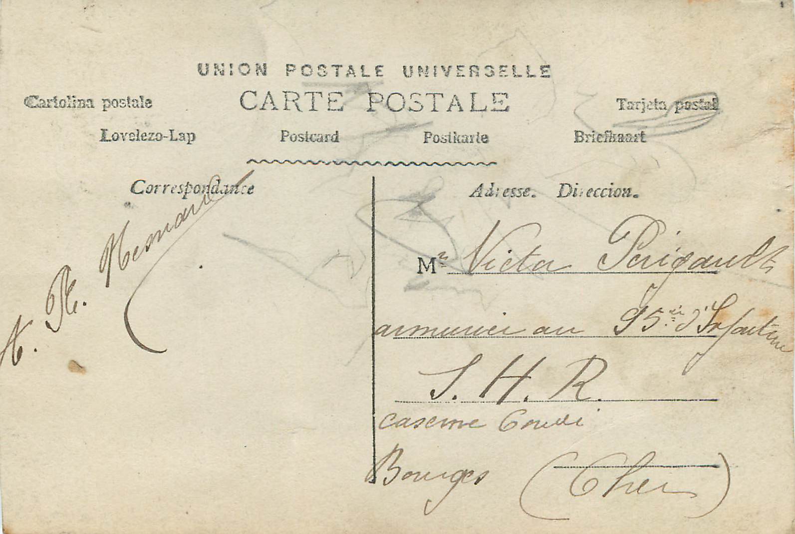 CPA Bonne et Heureuse Fete — Rückseite