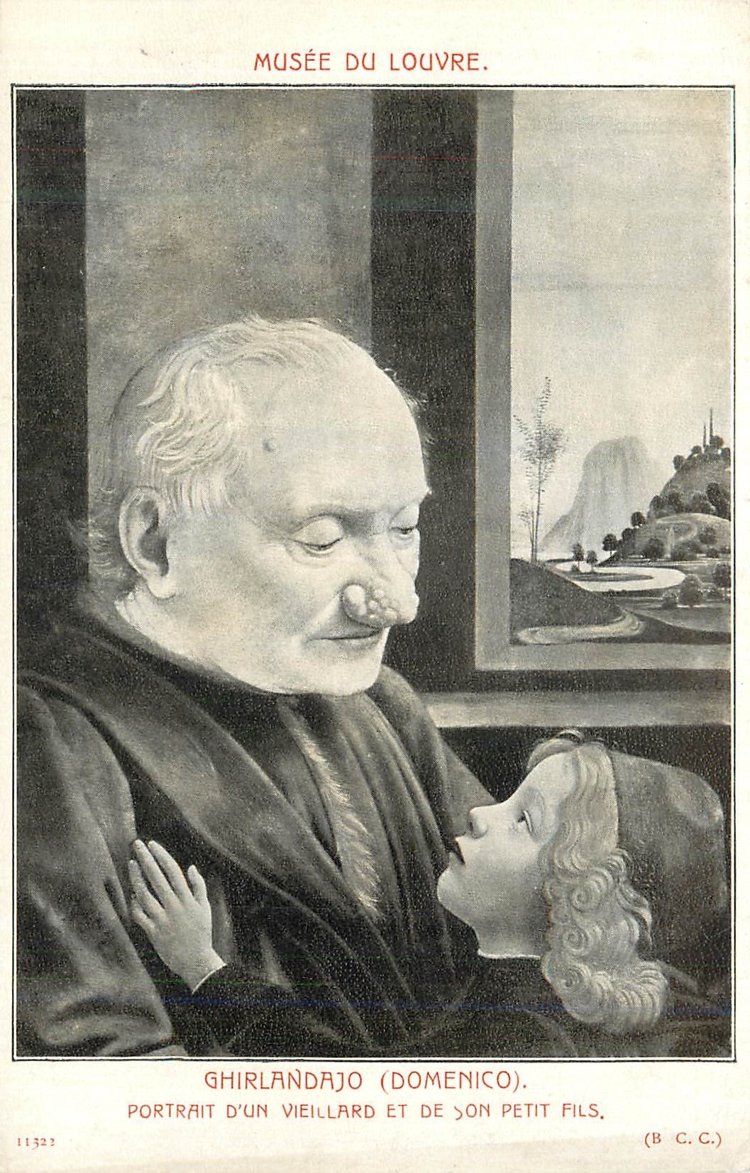 CPA Musee du Louvre Ghirlandajo (Domenico) Portrait d'un vieillard et de Son Petit Fils