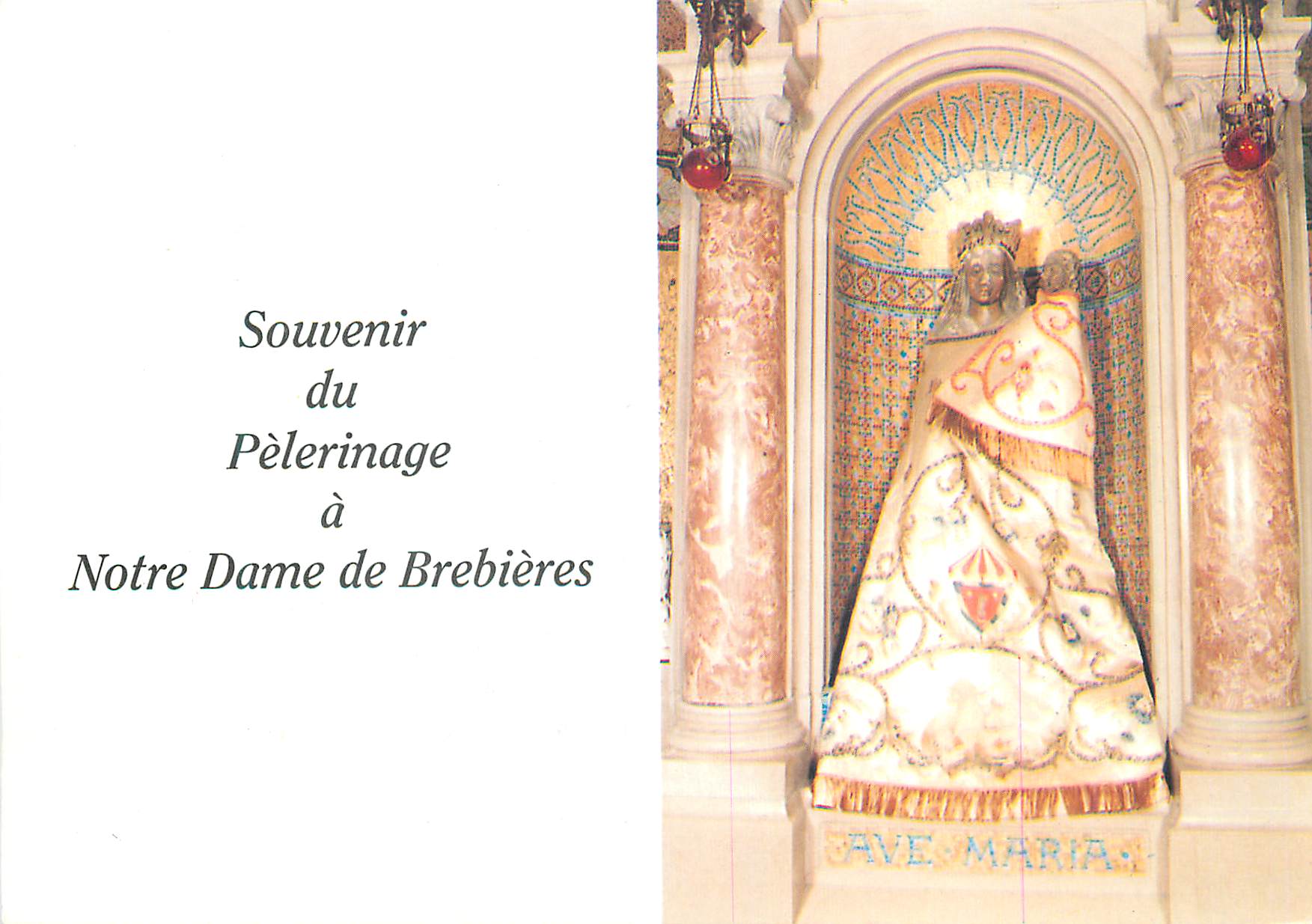 CPM Souvenir du Pelerinage a Notre Dame de Brebieres