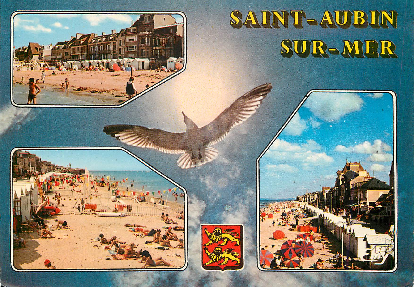 CPM Saint Aubin sur Mer (Calvados) divers Aspects de la Plage