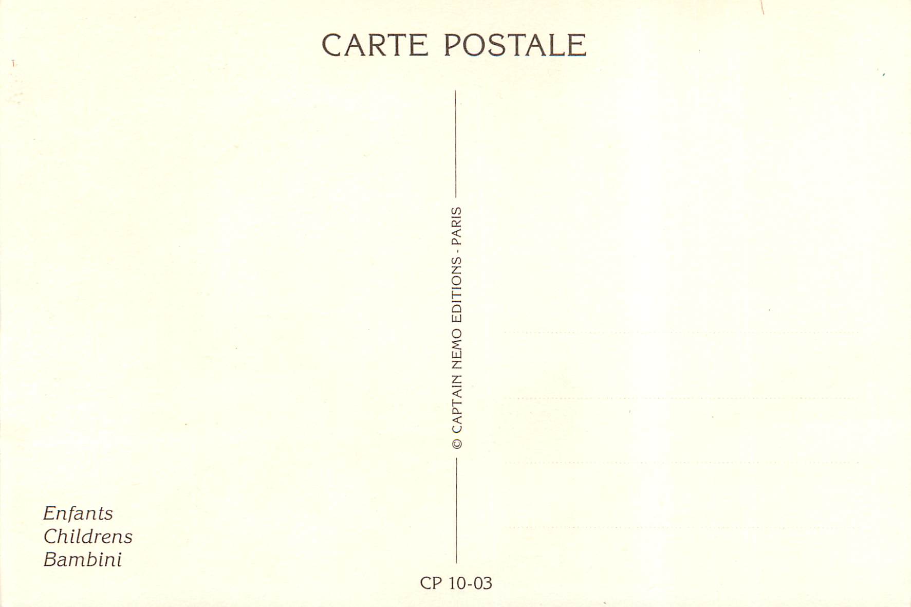 CPM Enfants — Rückseite