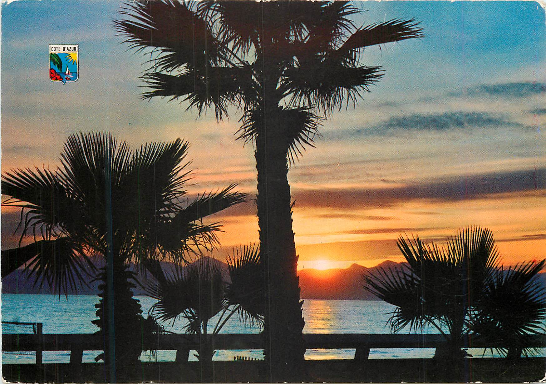 CPM Cote D'Azur French Riviera Coucher de Soleil