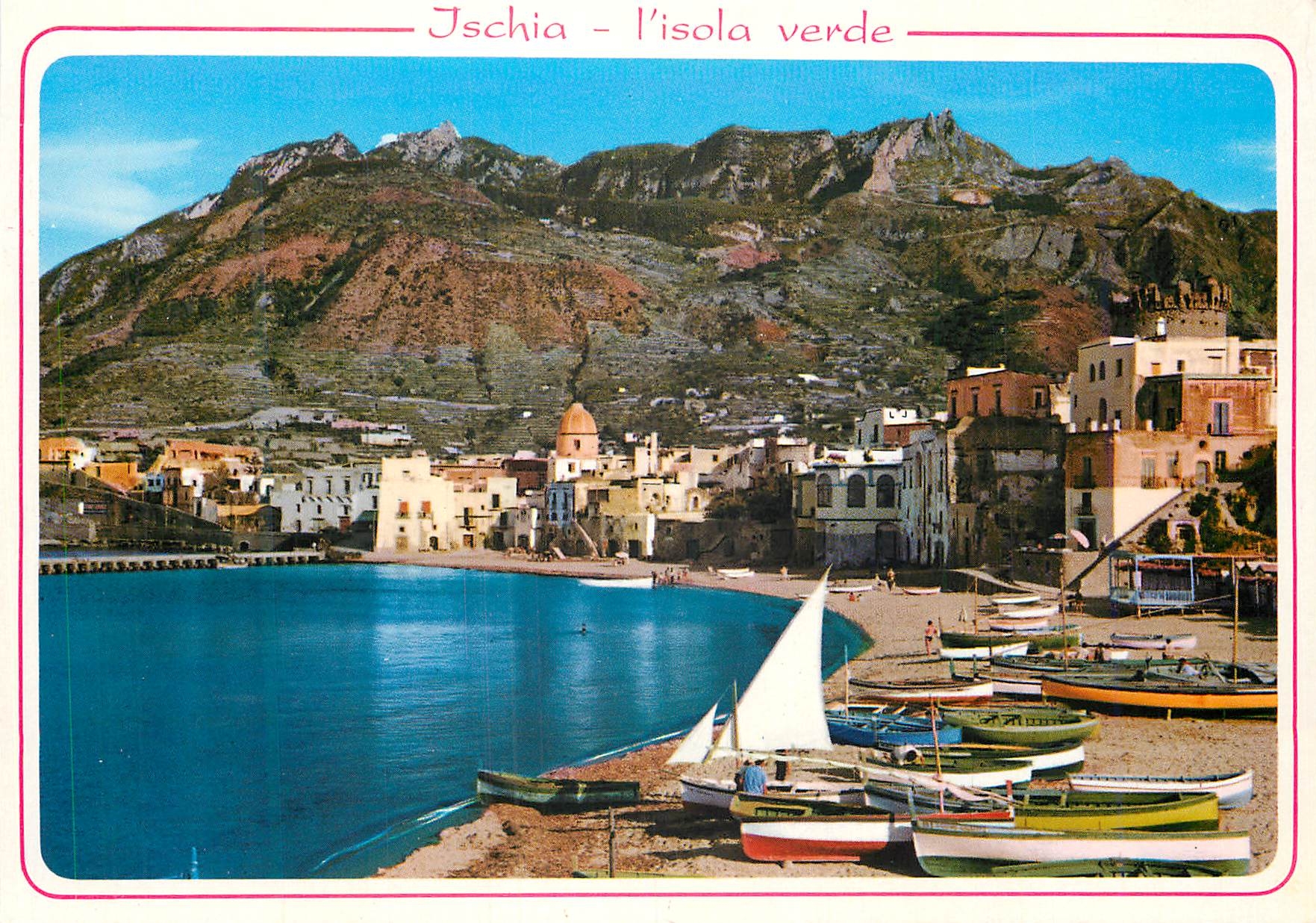 CPM Ischia L'Isola Verde Forio Vue Generale et Mont Epomeo