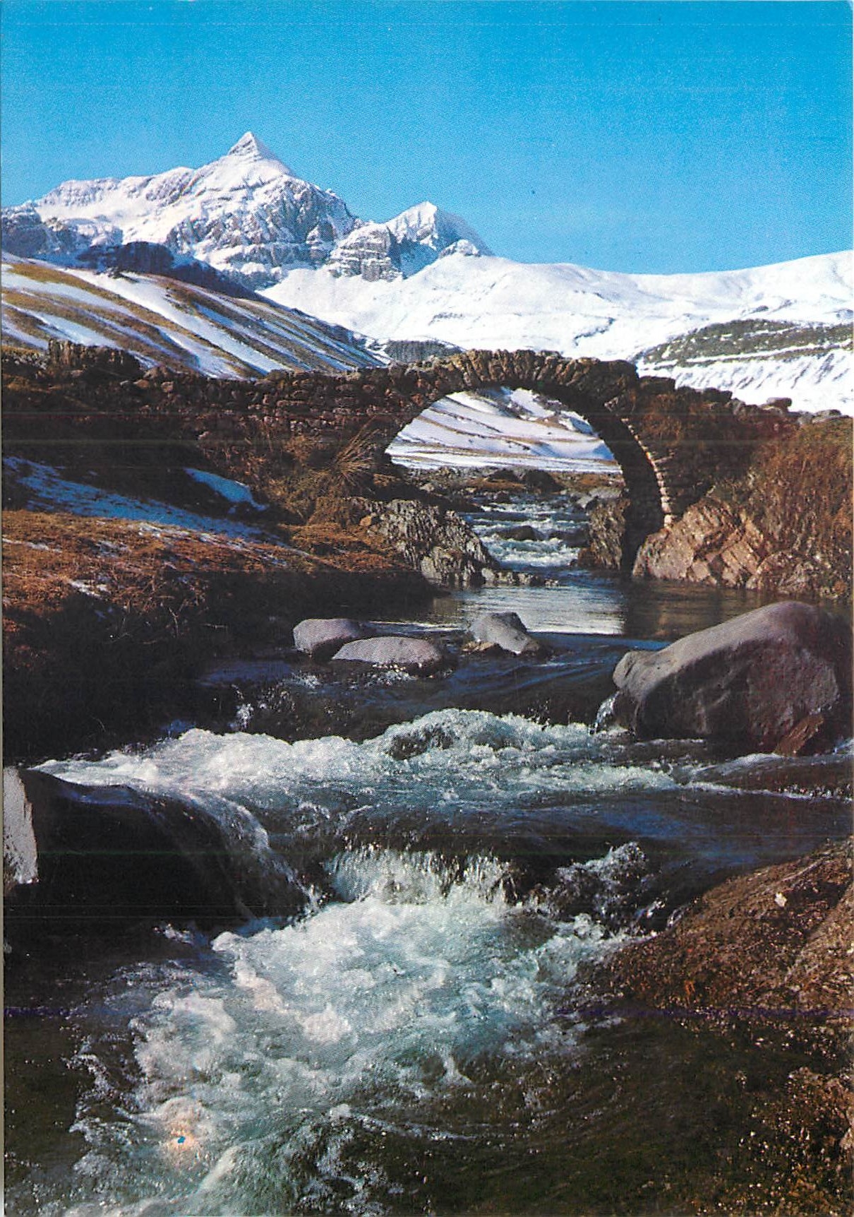 CPM Pirineo Aragones (Huesca) Rio Ezcarra Al Fondo Pico Anayet
