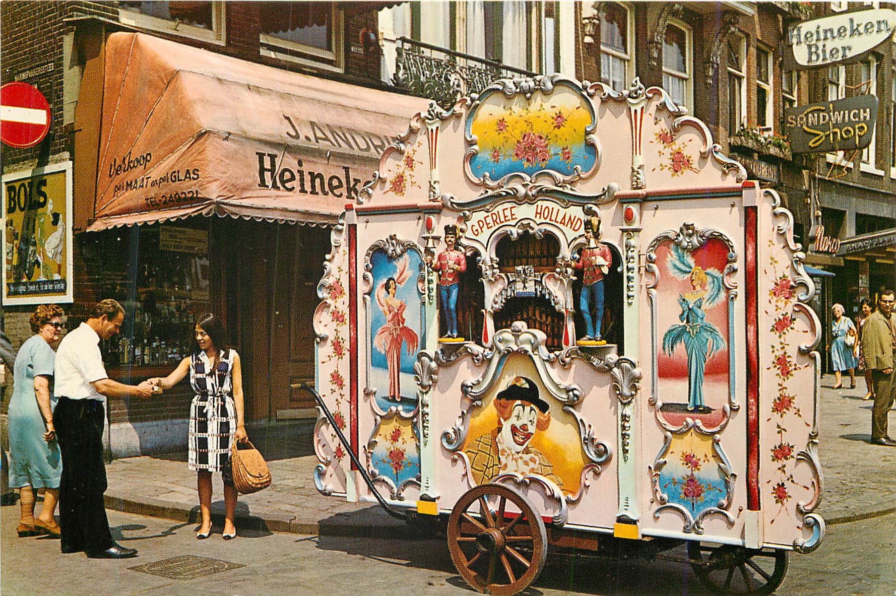 Amsterdam / Hollande — Orgue de rue typique — euro color cards / rotterdam (010)