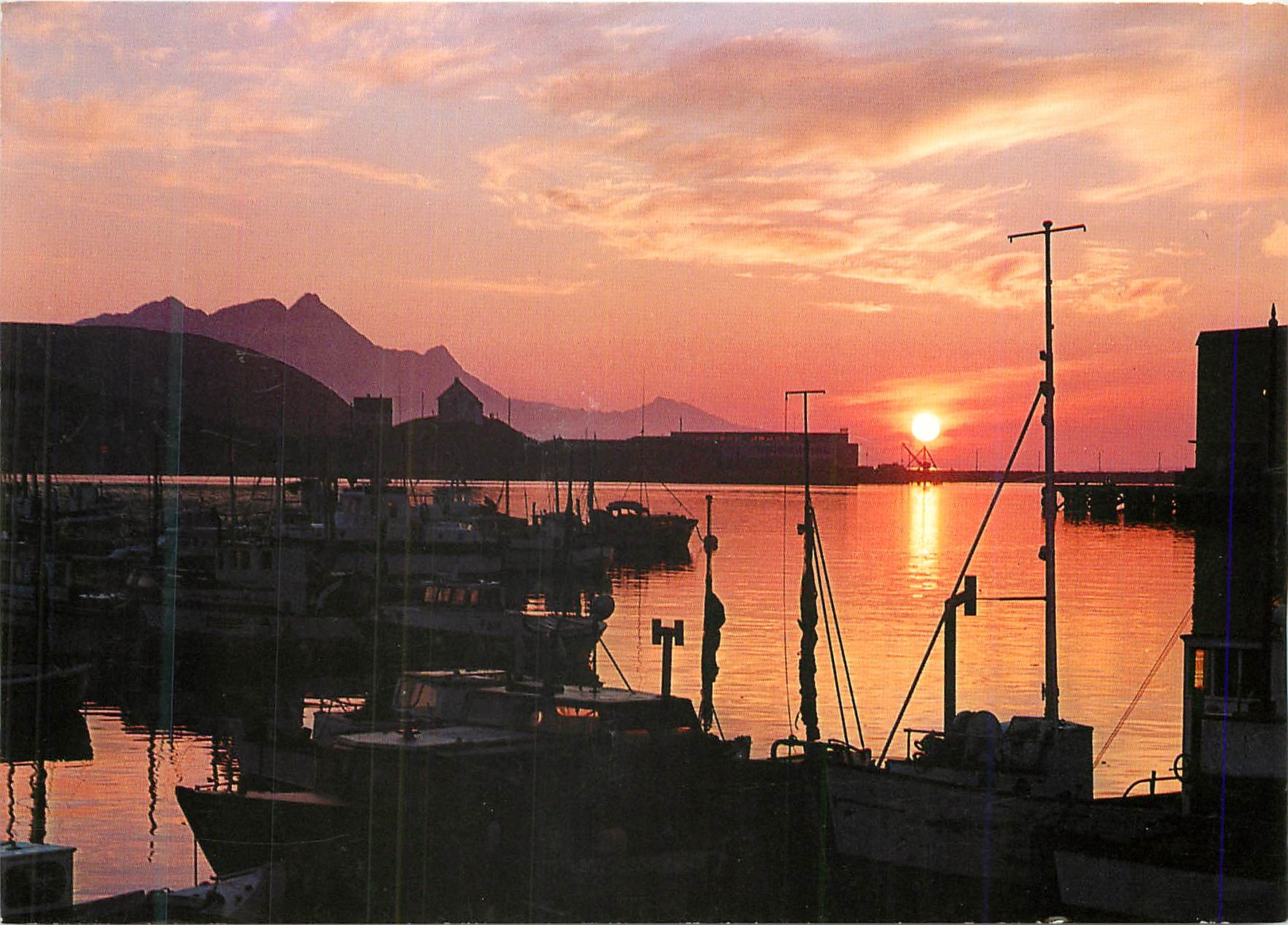 CPM Bodo Midnattsol Sett Fra Havna Norway The Midnight Sun Seen at the Harbour