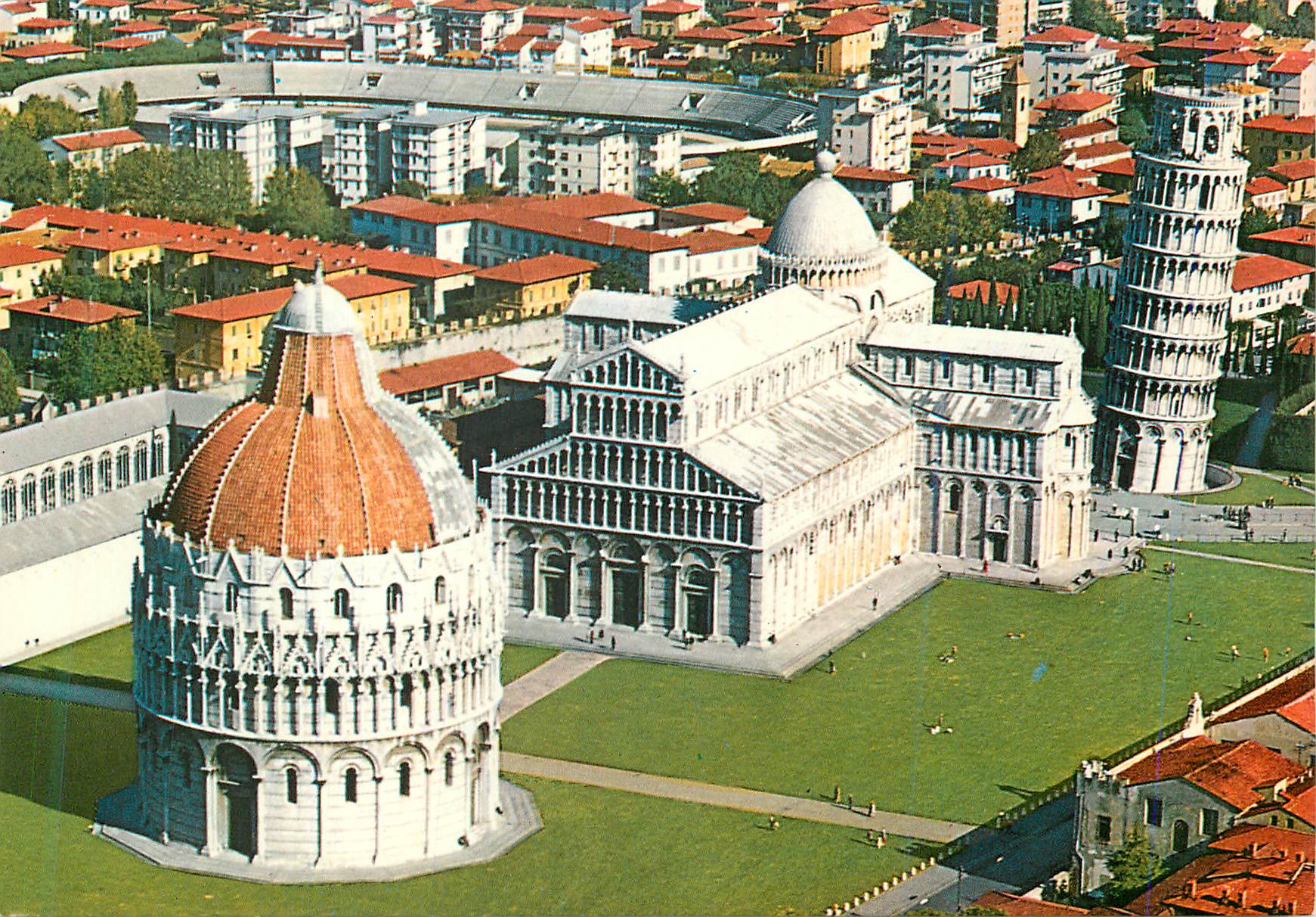 CPM Pisa Vue Aerienne
