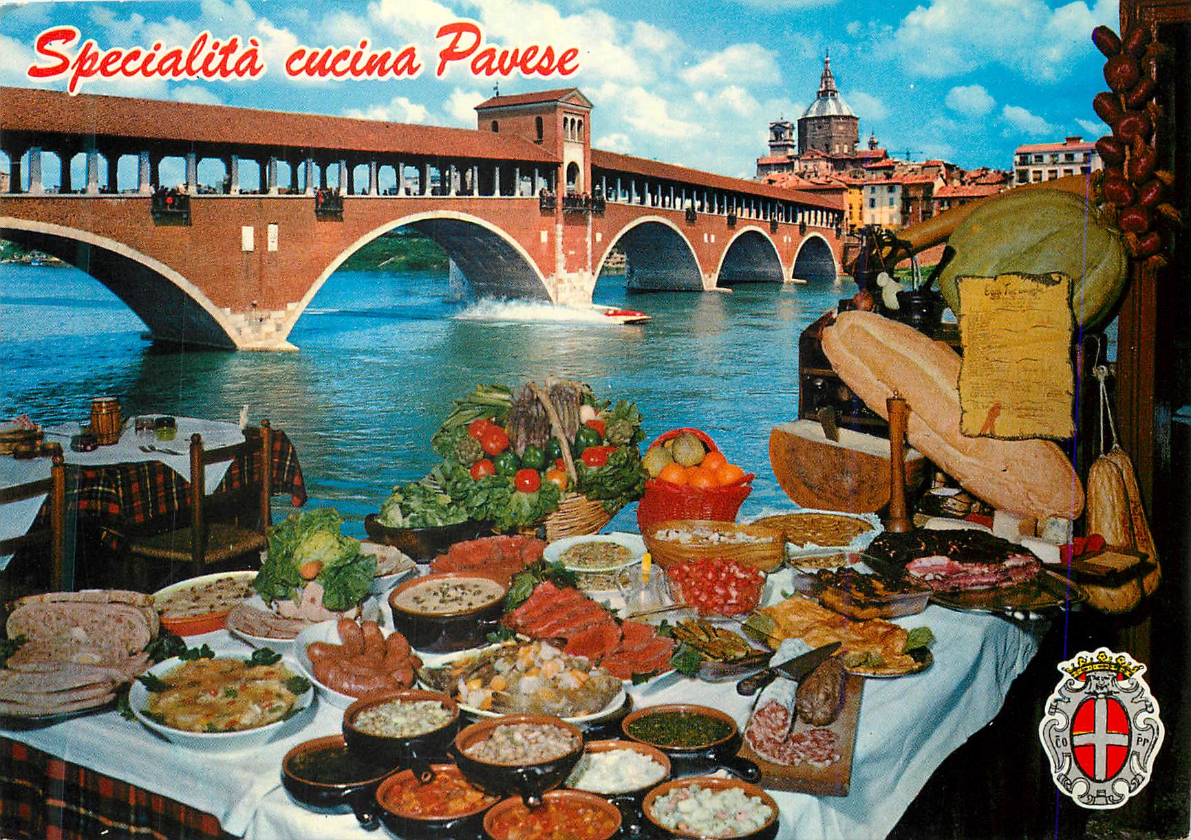 CPM Pavia Vieux Pont et Fleuve Ticino