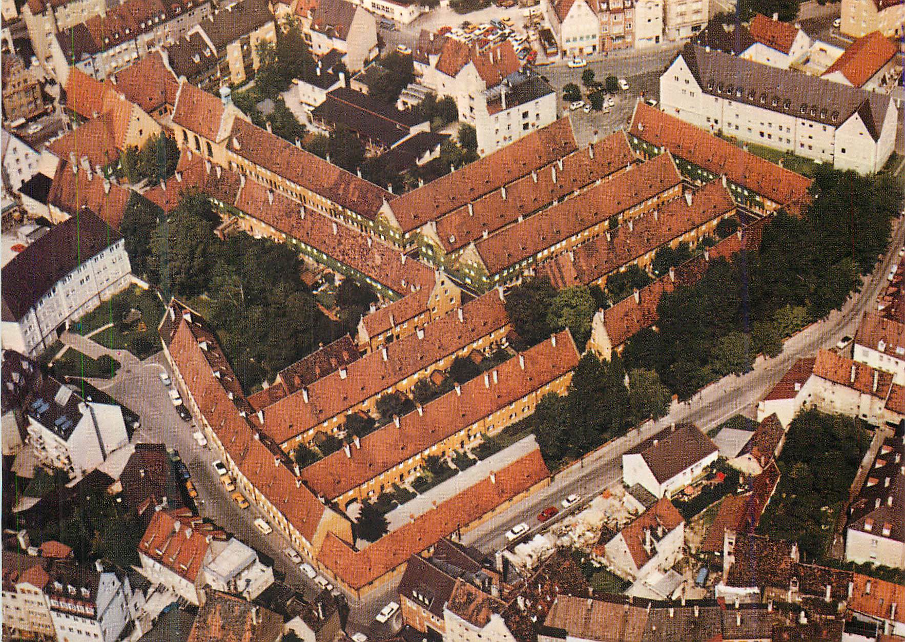 CPM Augsburg Fuggerei (Luftaufnahme)
