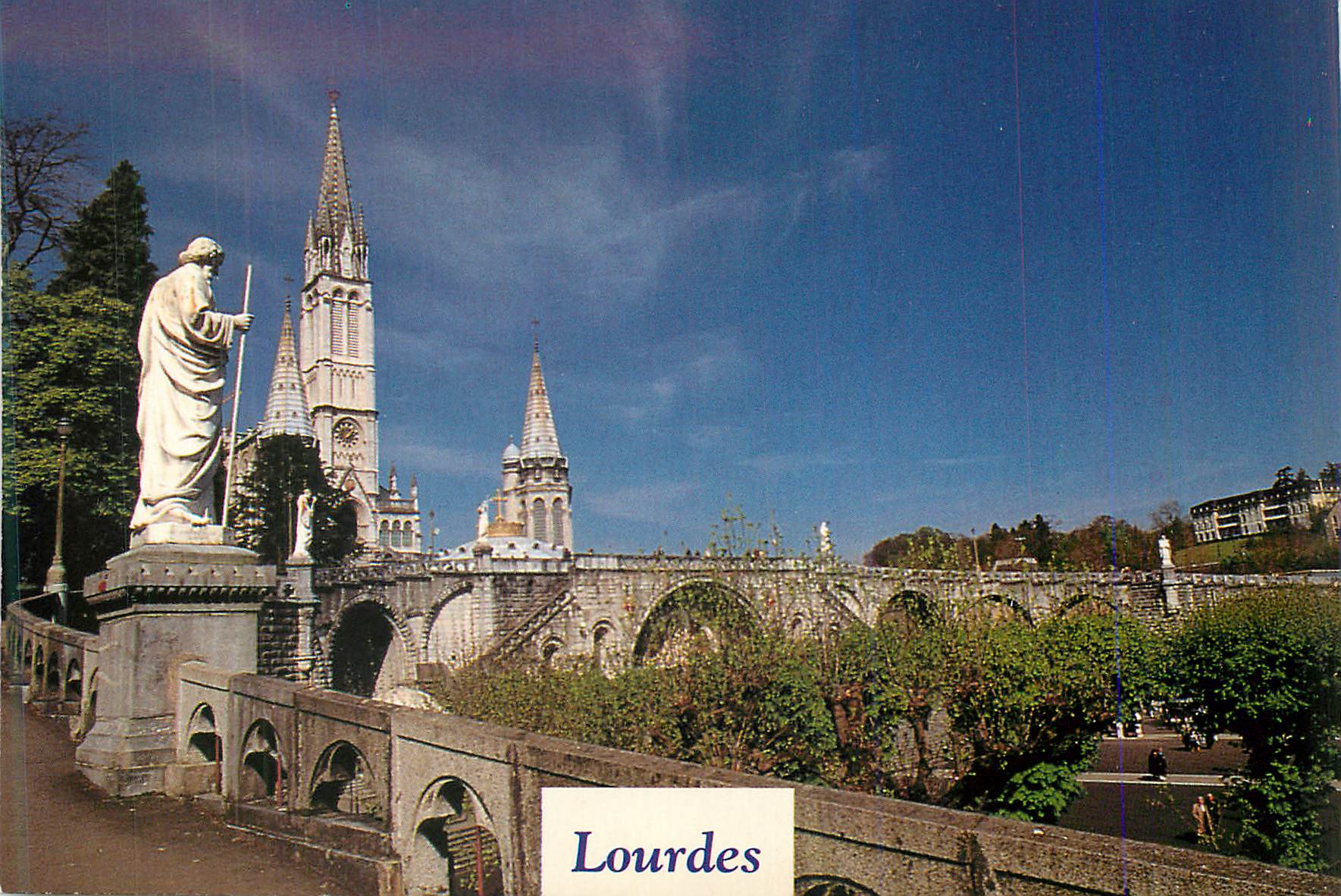 CPM Lourdes Esplanade du Rosaire