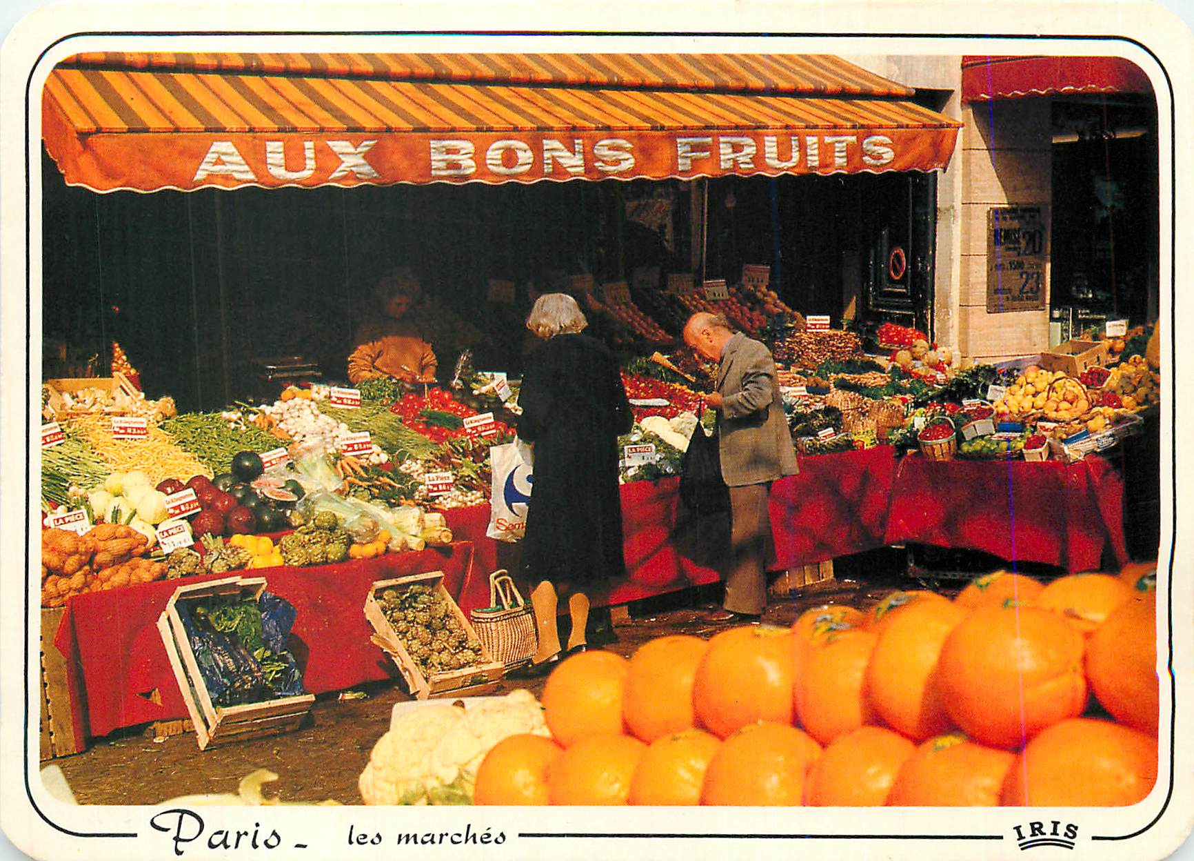 CPM Paris les Marches Aux Bons fruits Rue Mouffetard